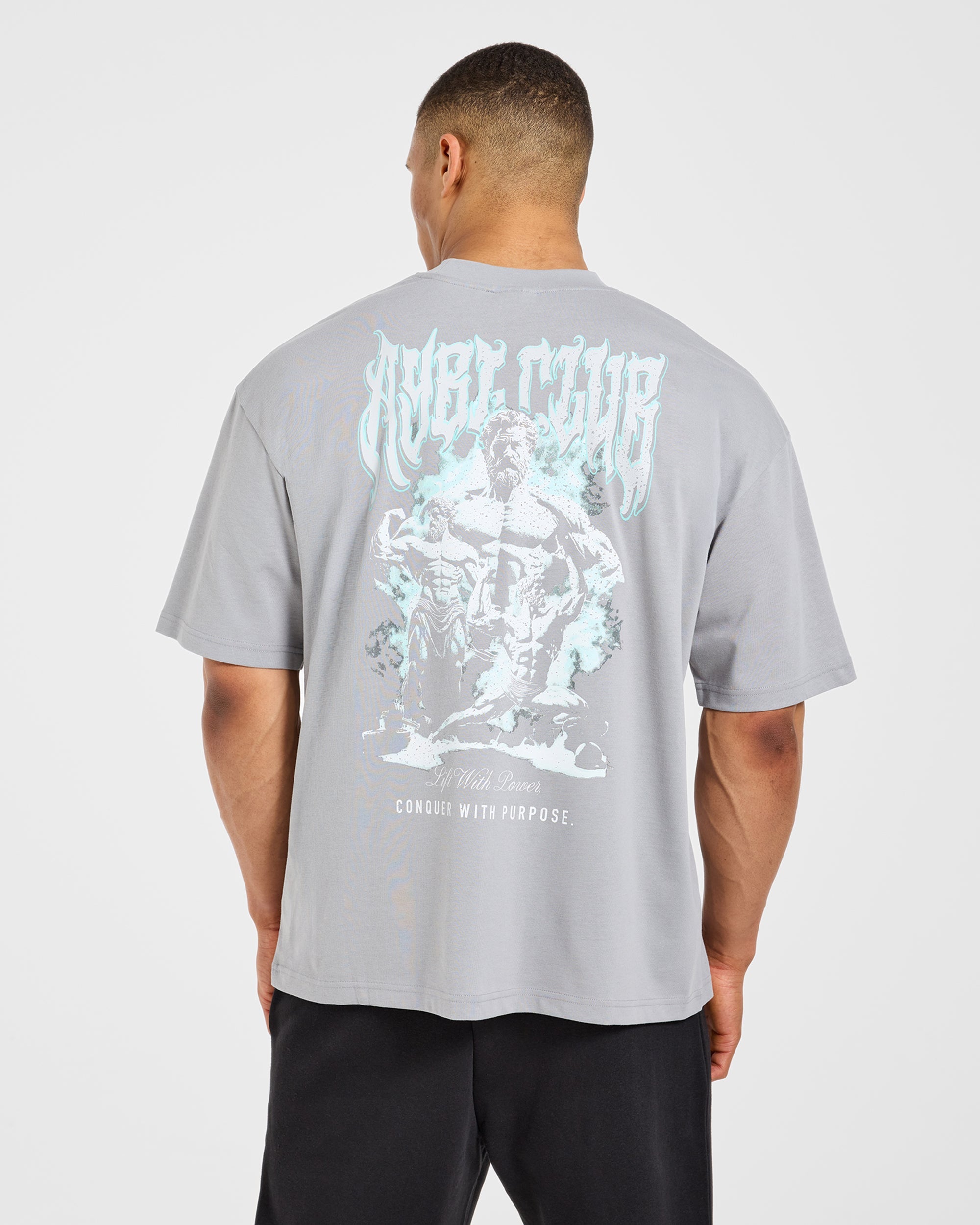 Lift Forge Oversized T Shirt - Storm Grey