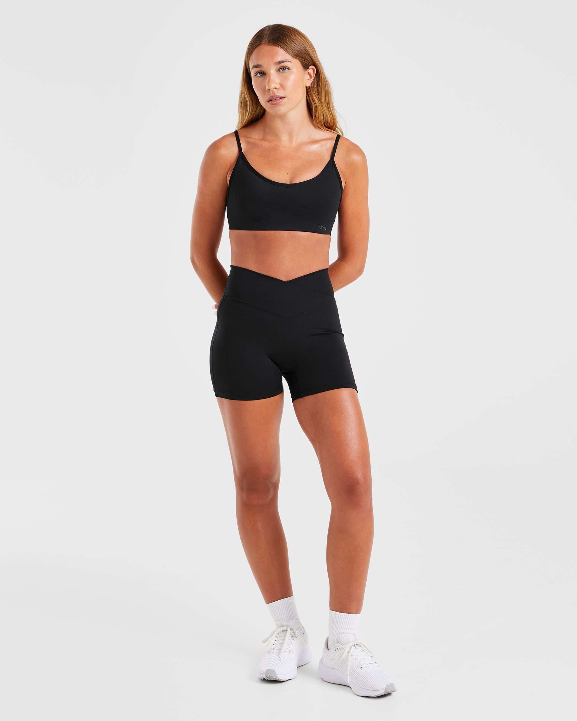 Sculpt Wrap Shorts - Black