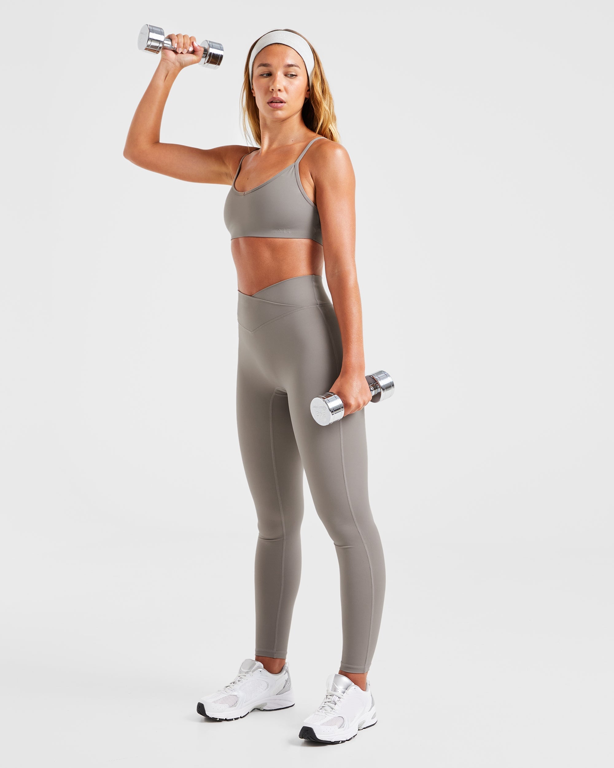 Sculpt Wrap Leggings - Smoke Grey