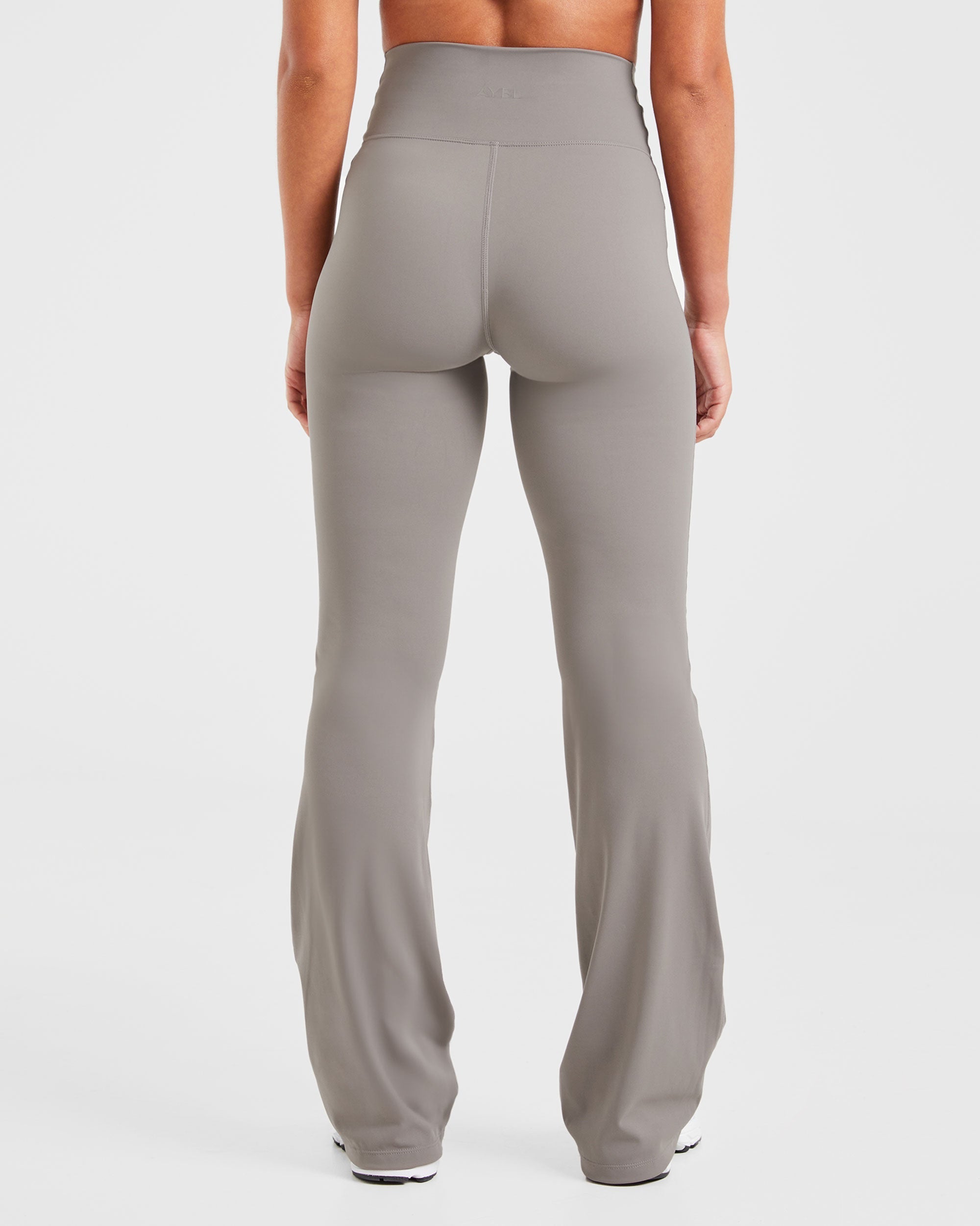 Sculpt Wrap Flared Leggings - Smoke Grey