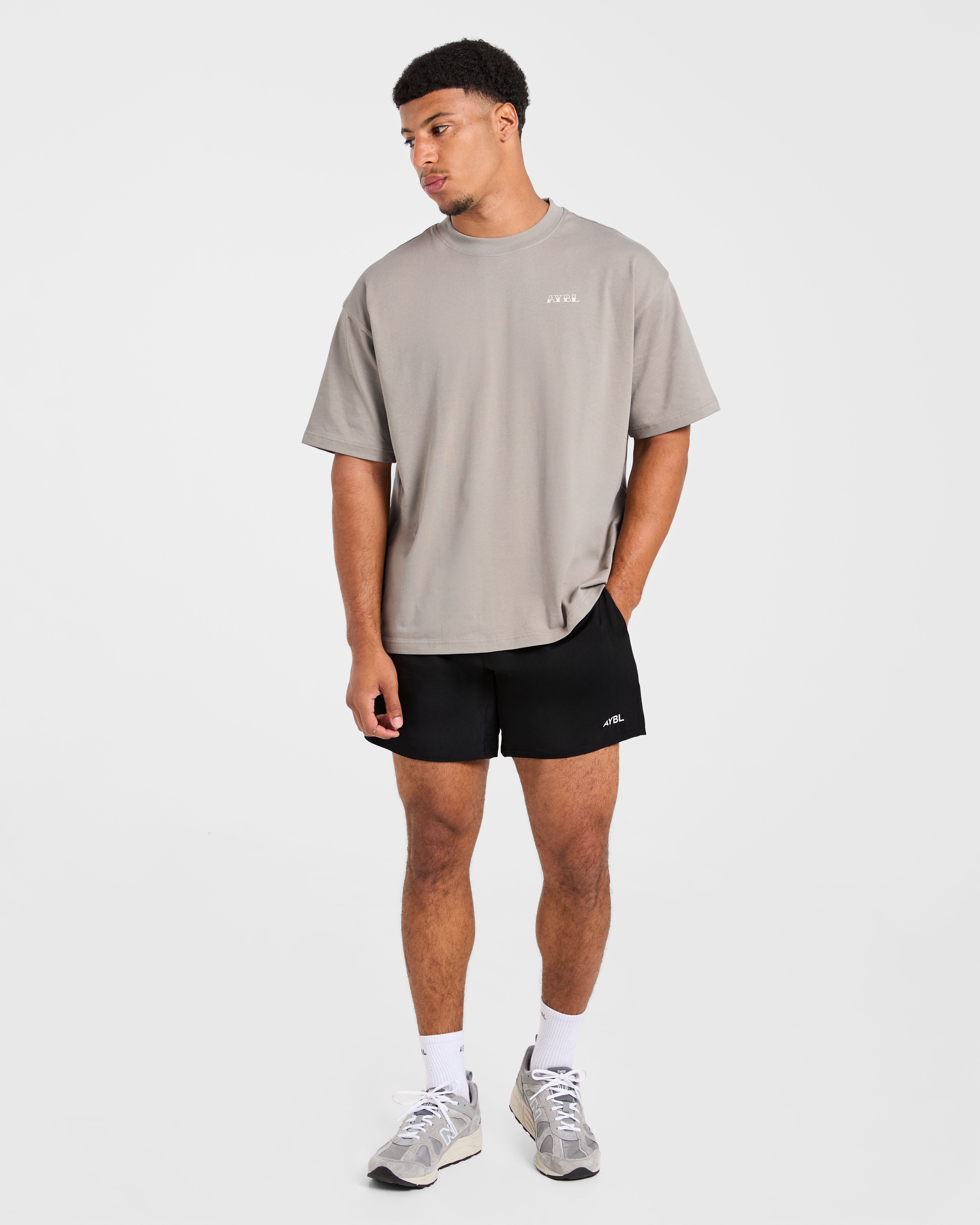AYBL Strength Club Oversized T Shirt - Fog