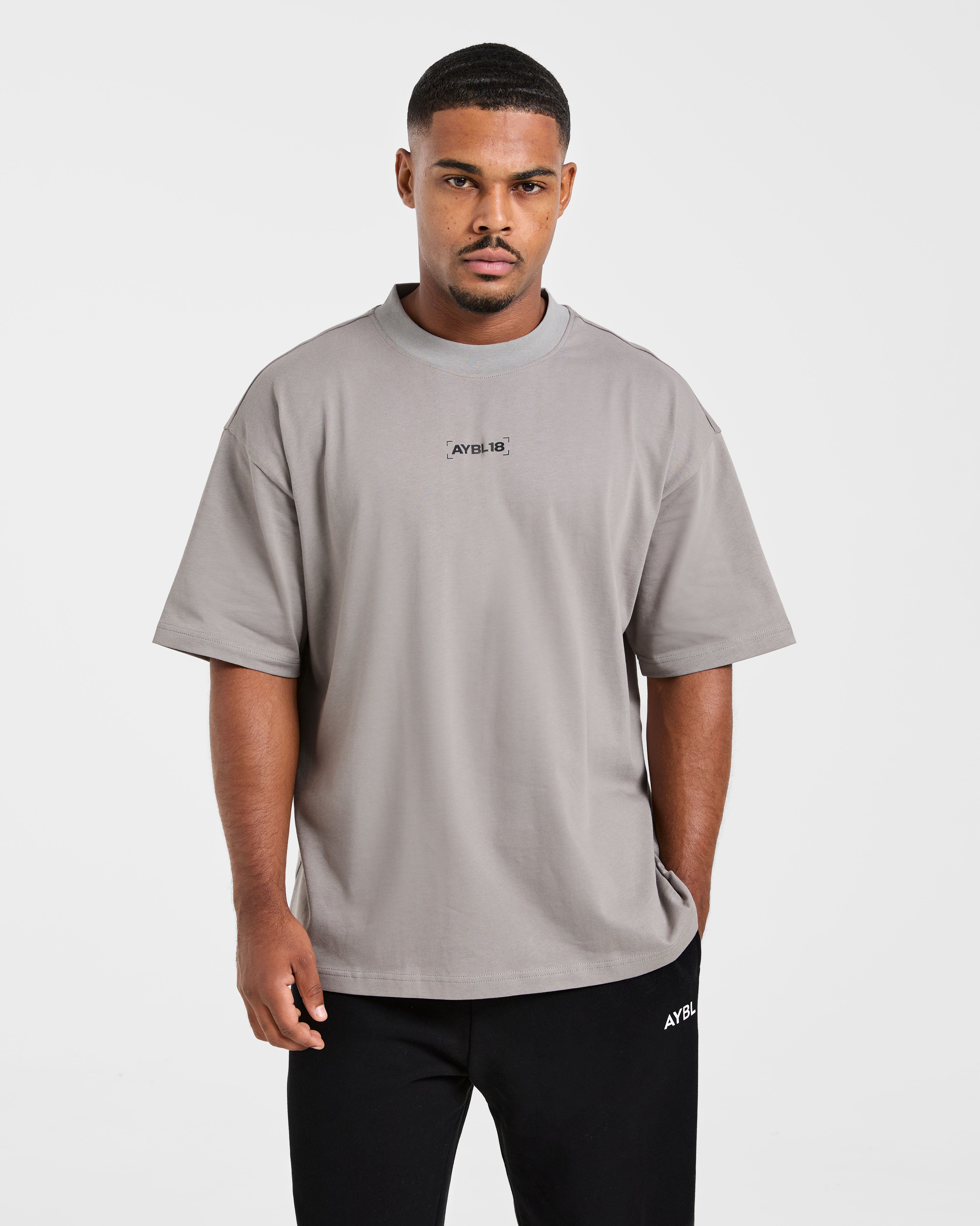 Power Club Oversized T Shirt - Grey