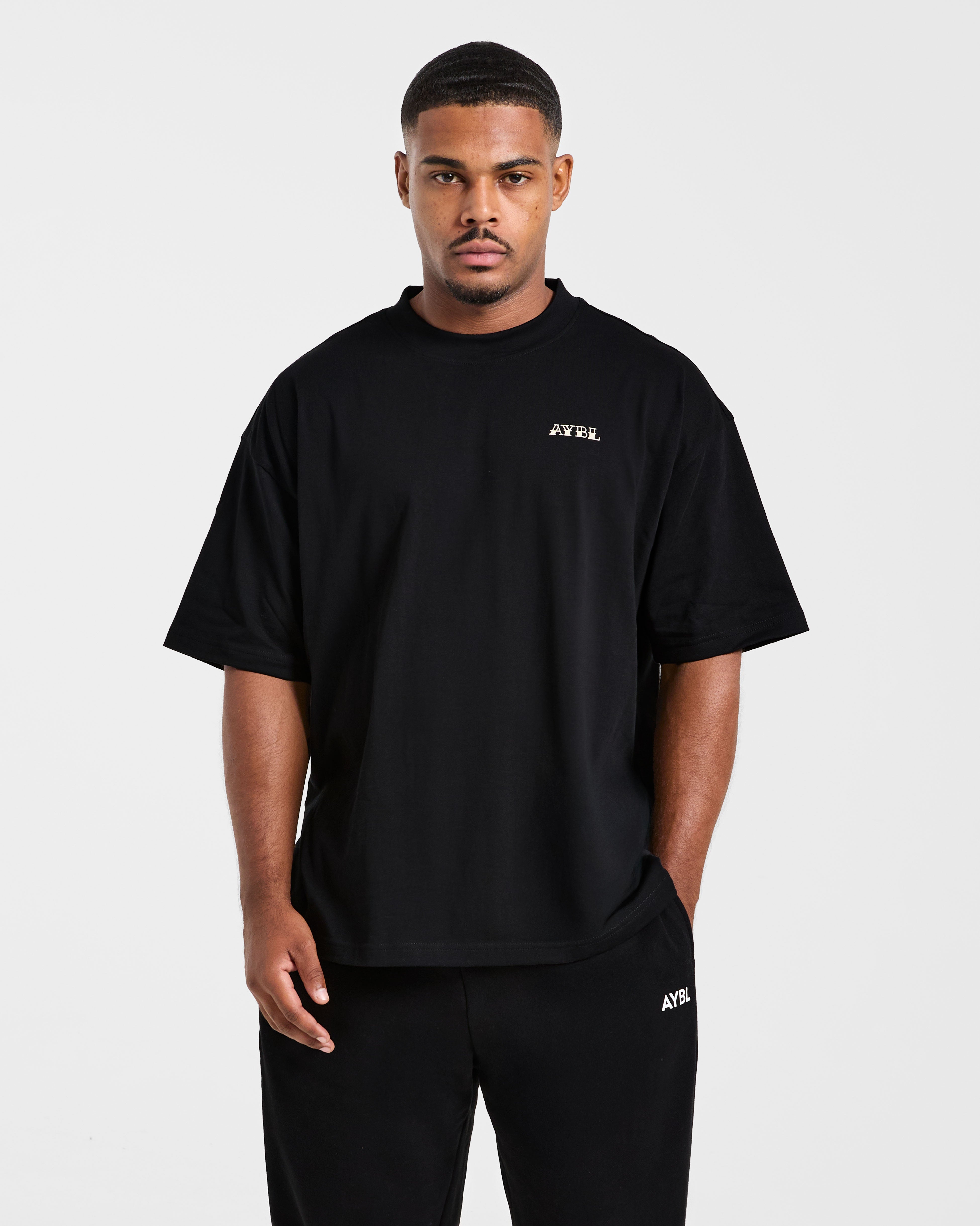 AYBL Strength Club Oversized T Shirt - Black