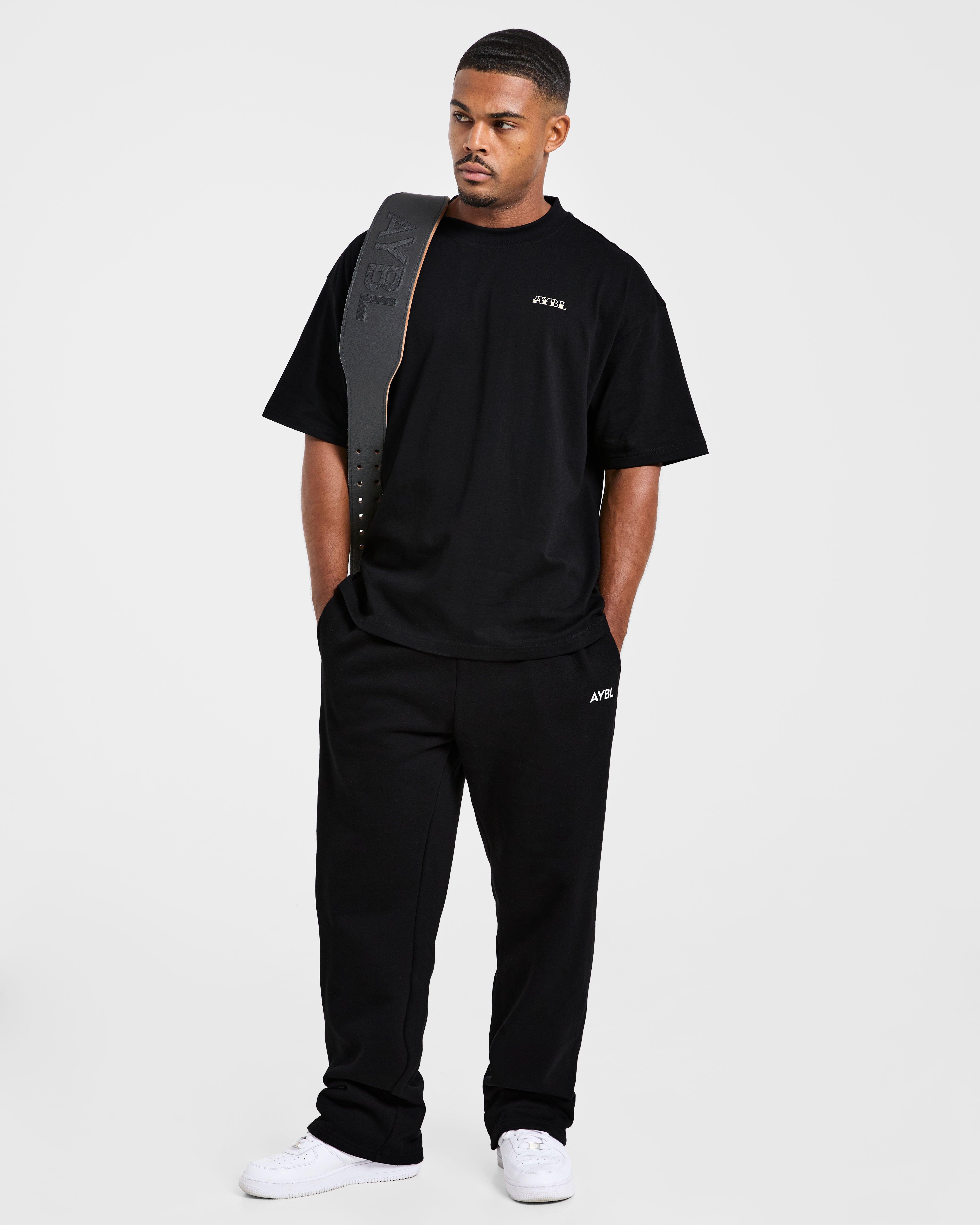 AYBL Strength Club Oversized T Shirt - Black
