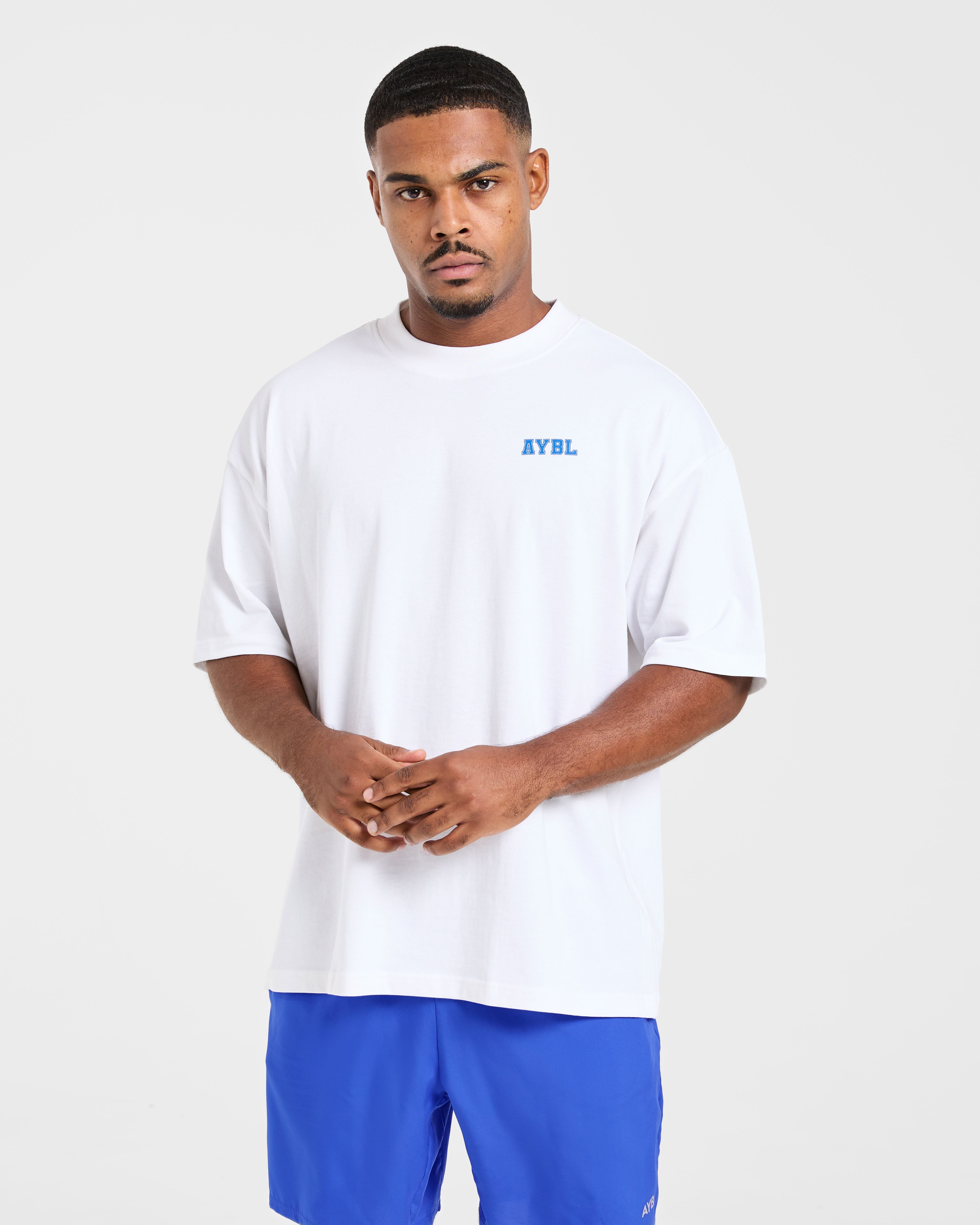 Power In Motion Oversized T Shirt - White