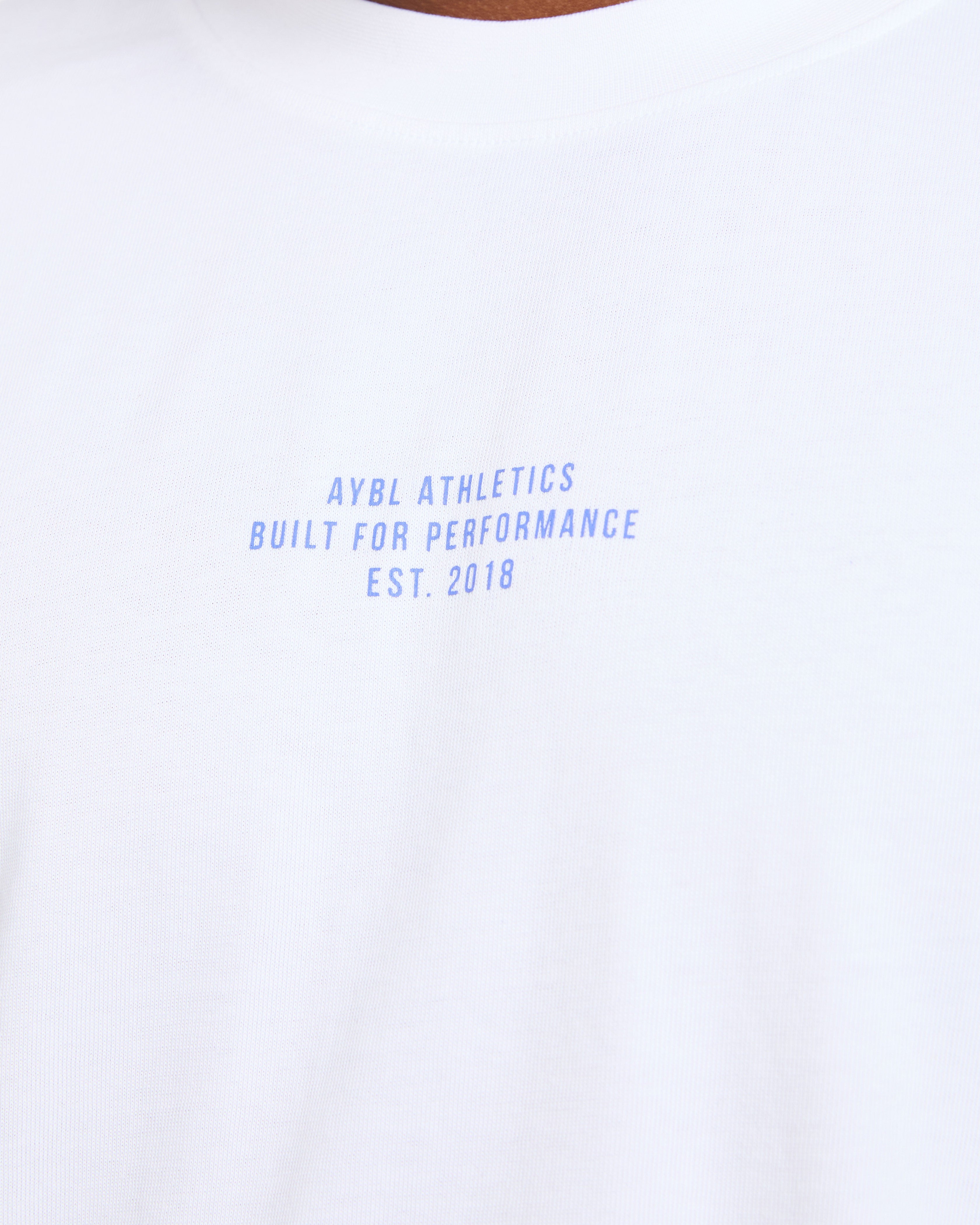 Athletics Performance T Shirt - White/Blue
