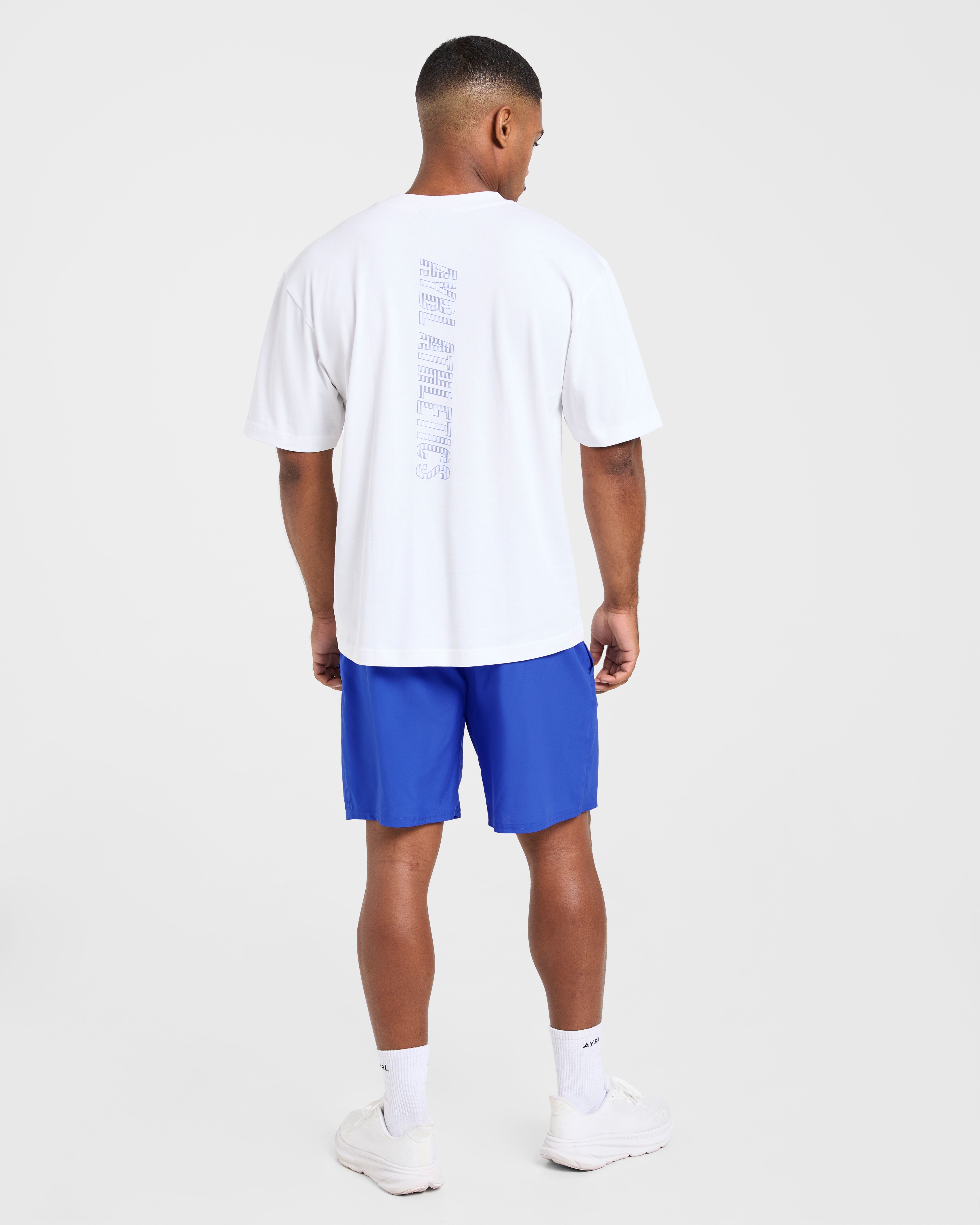 Athletics Performance T Shirt - White/Blue