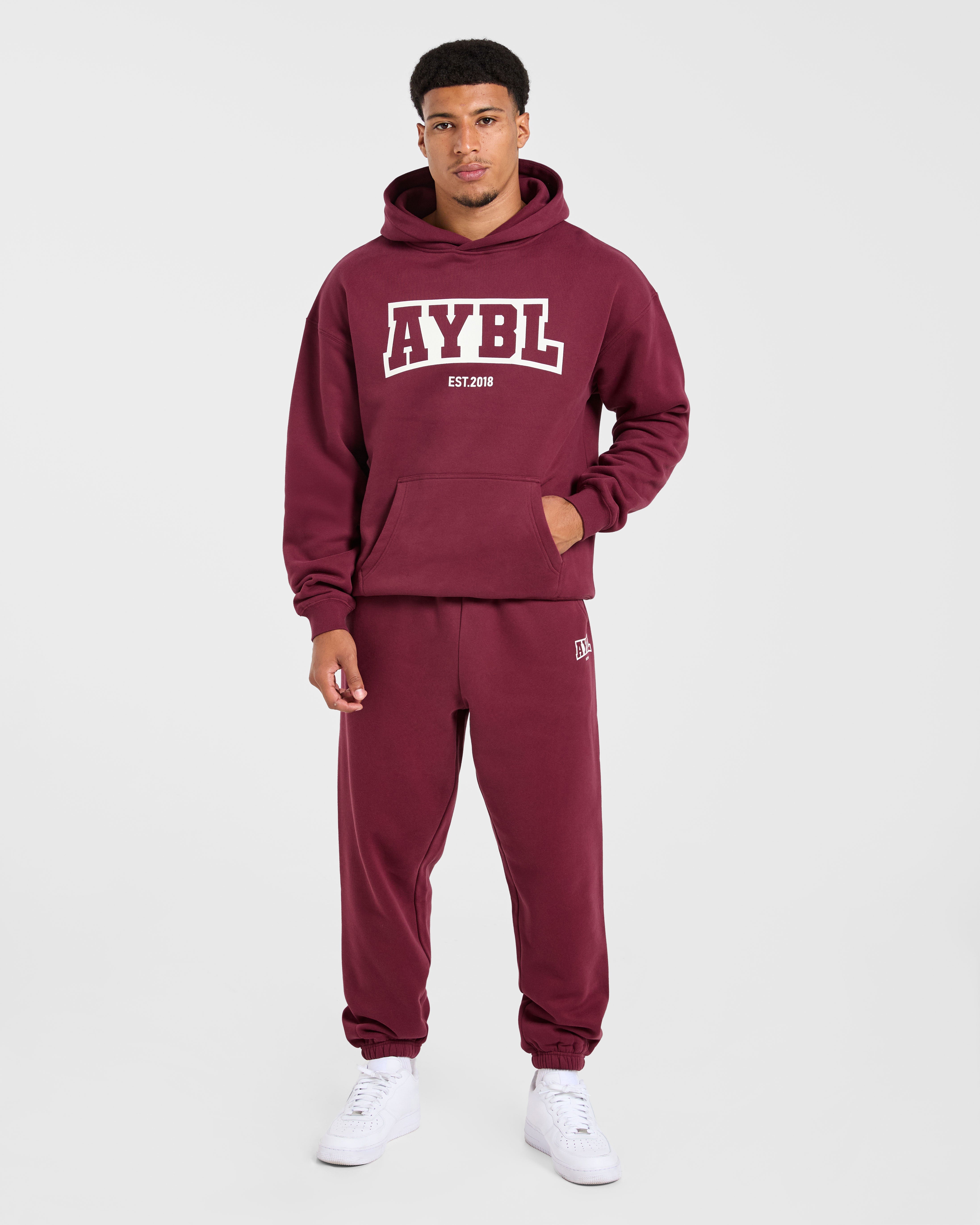 Academy Oversized Hoodie - Burgundy