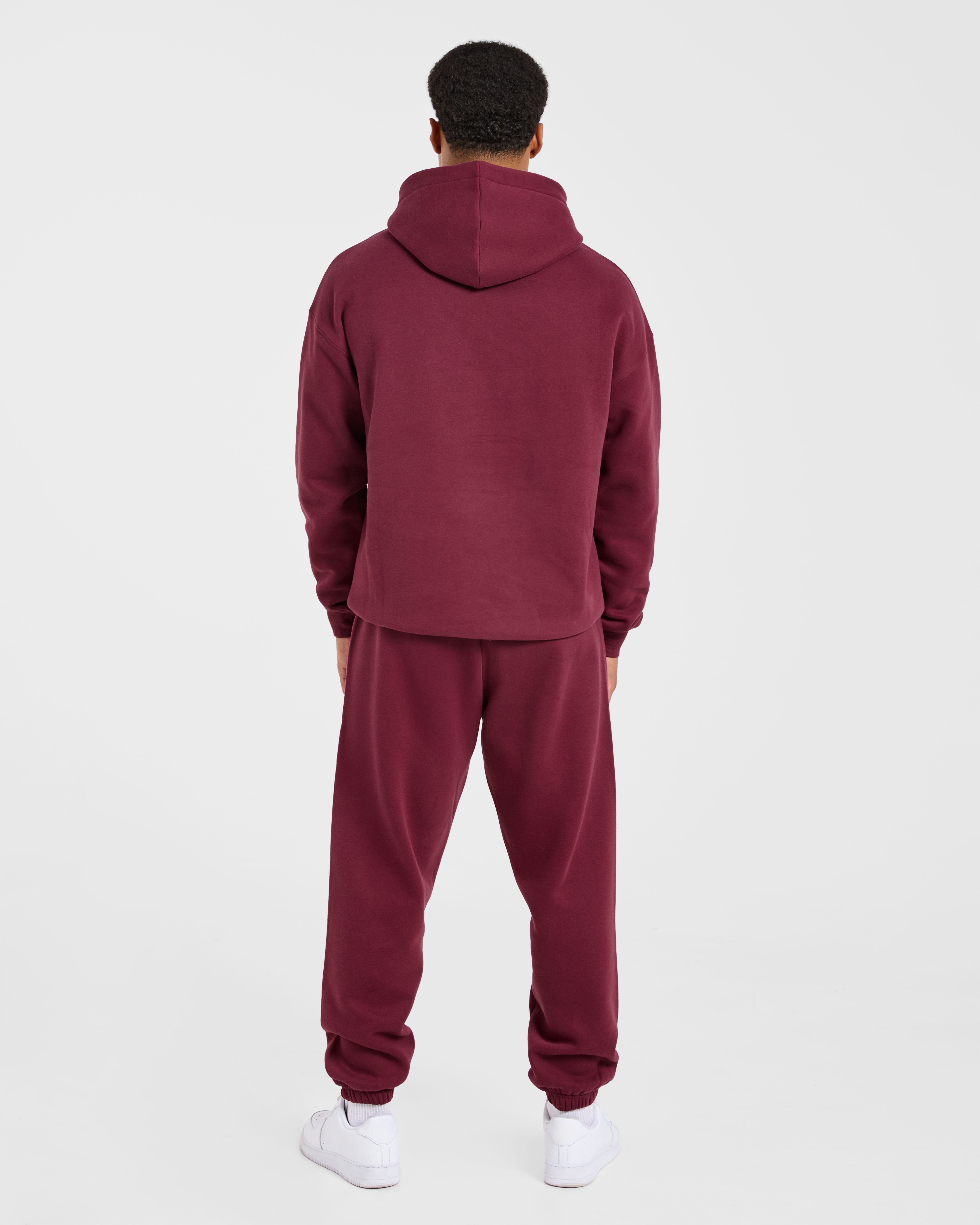 Academy Oversized Hoodie - Burgundy