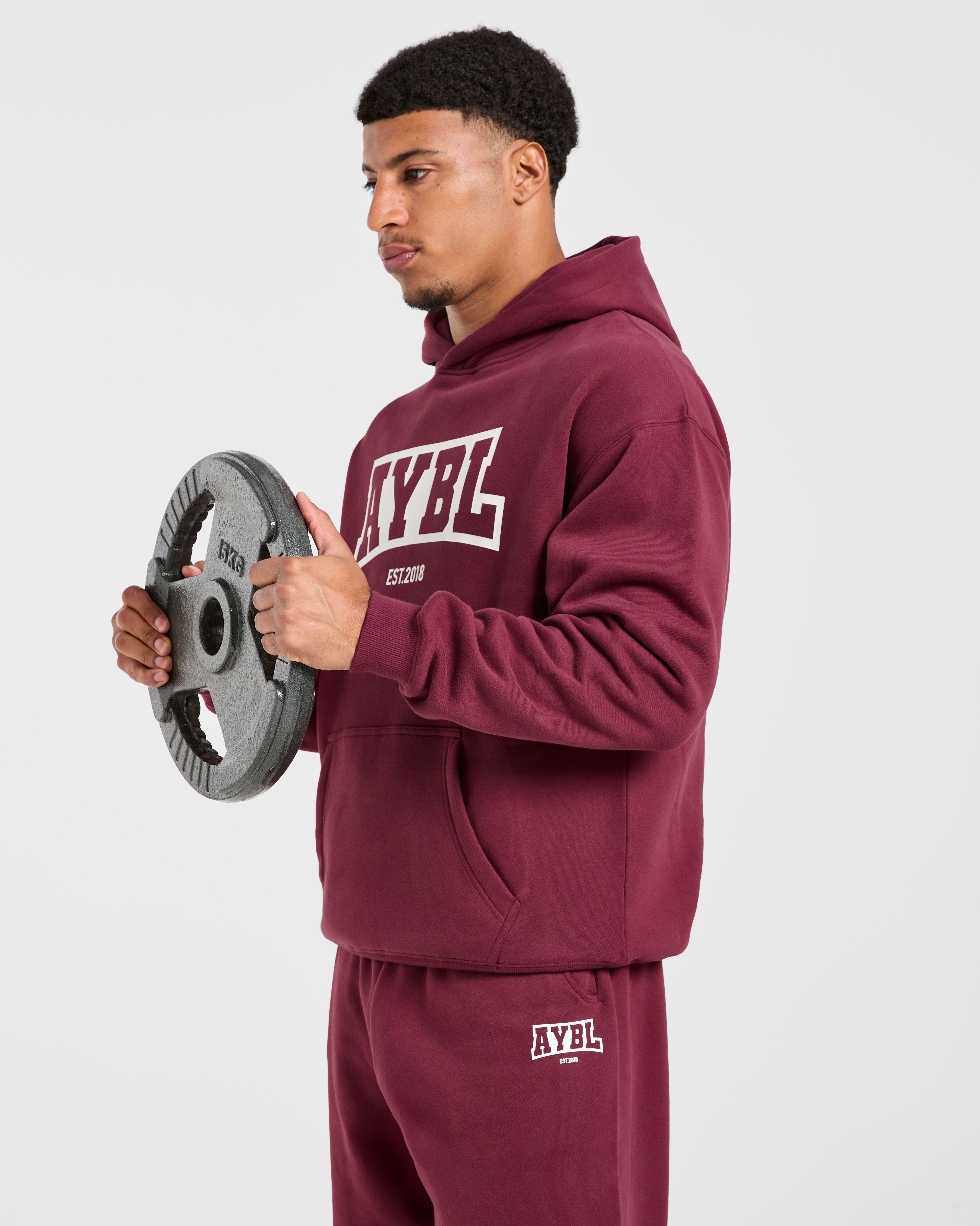 Academy Oversized Hoodie - Burgundy