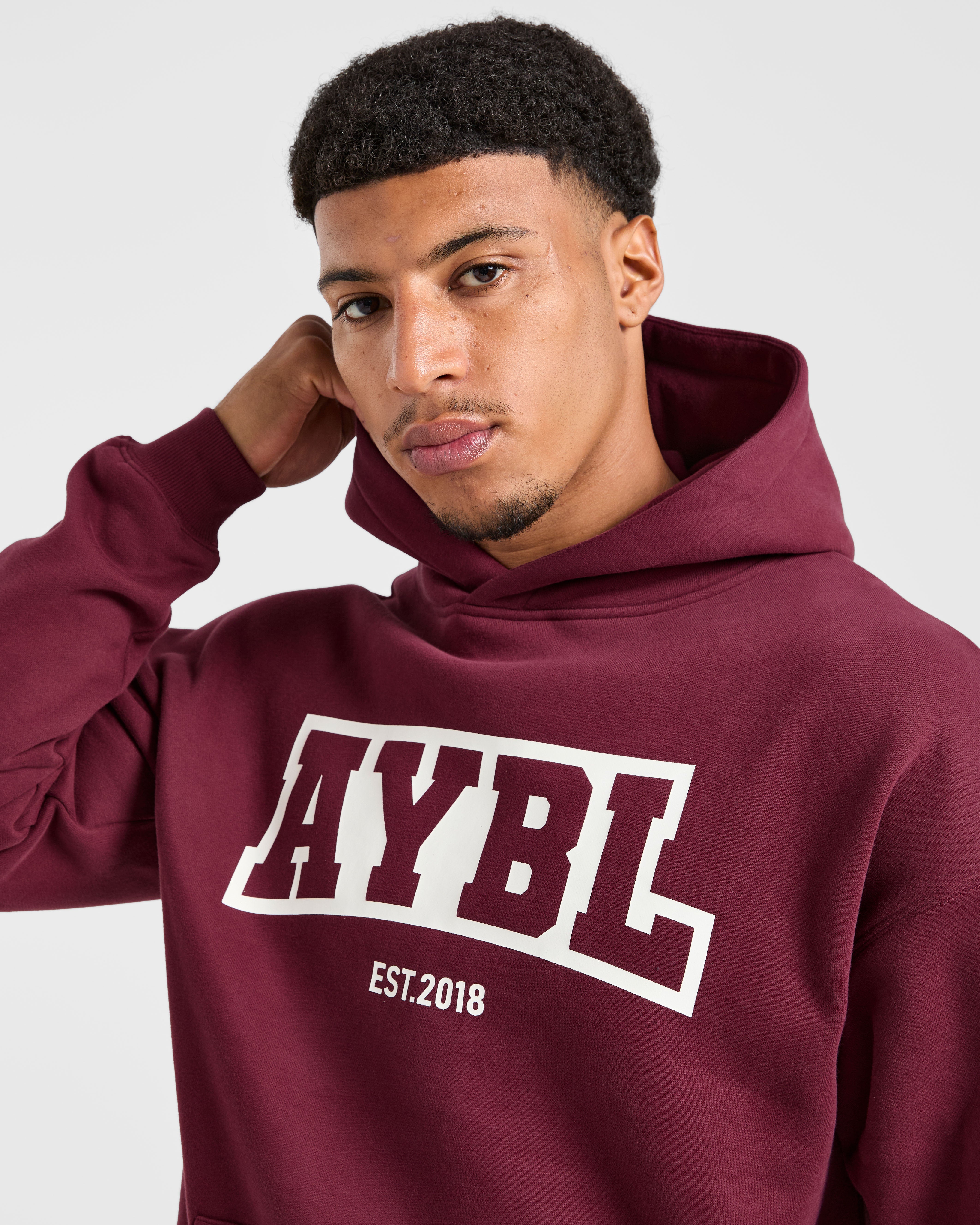 Academy Oversized Hoodie - Burgundy