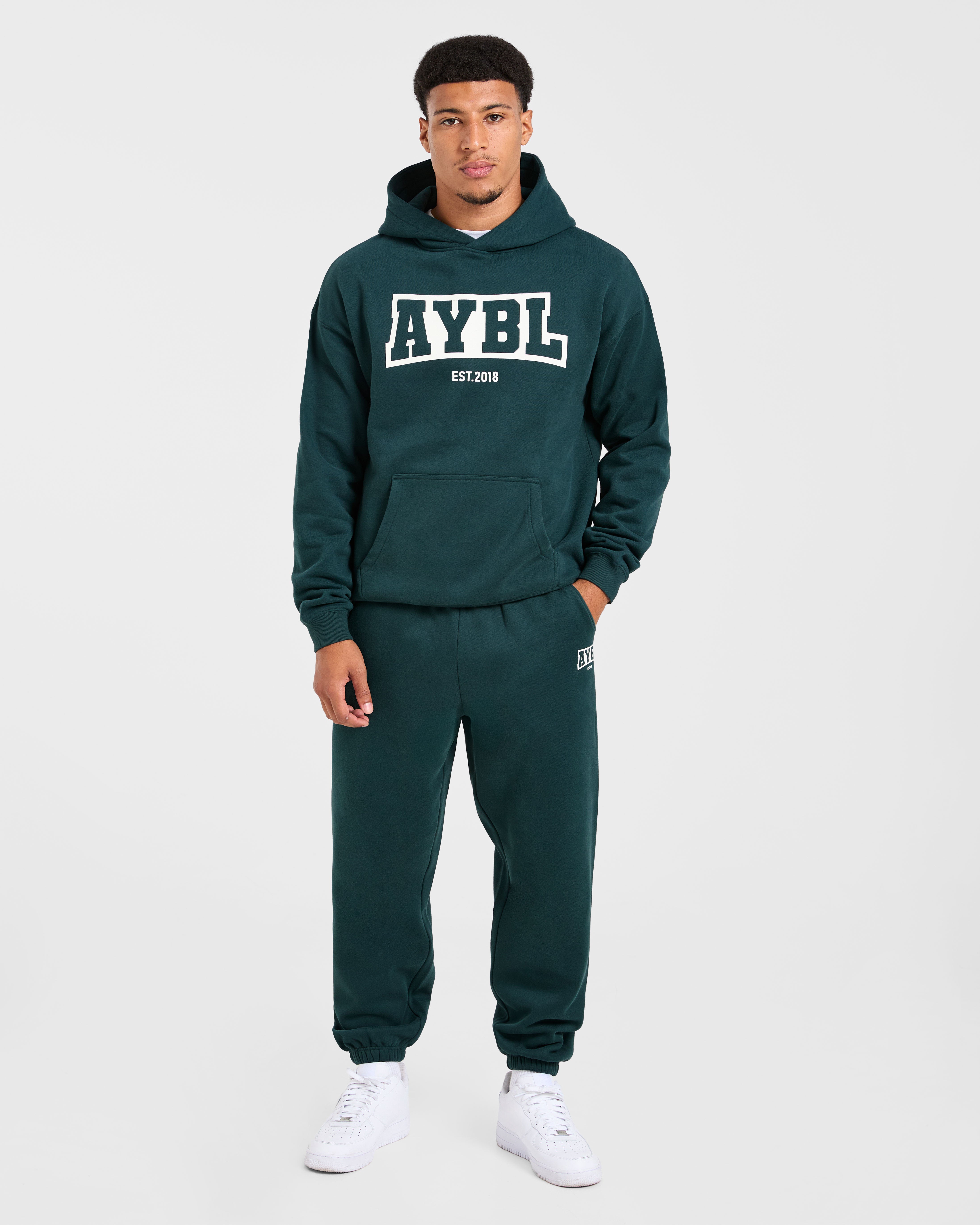 Academy Oversized Hoodie - Pine Green