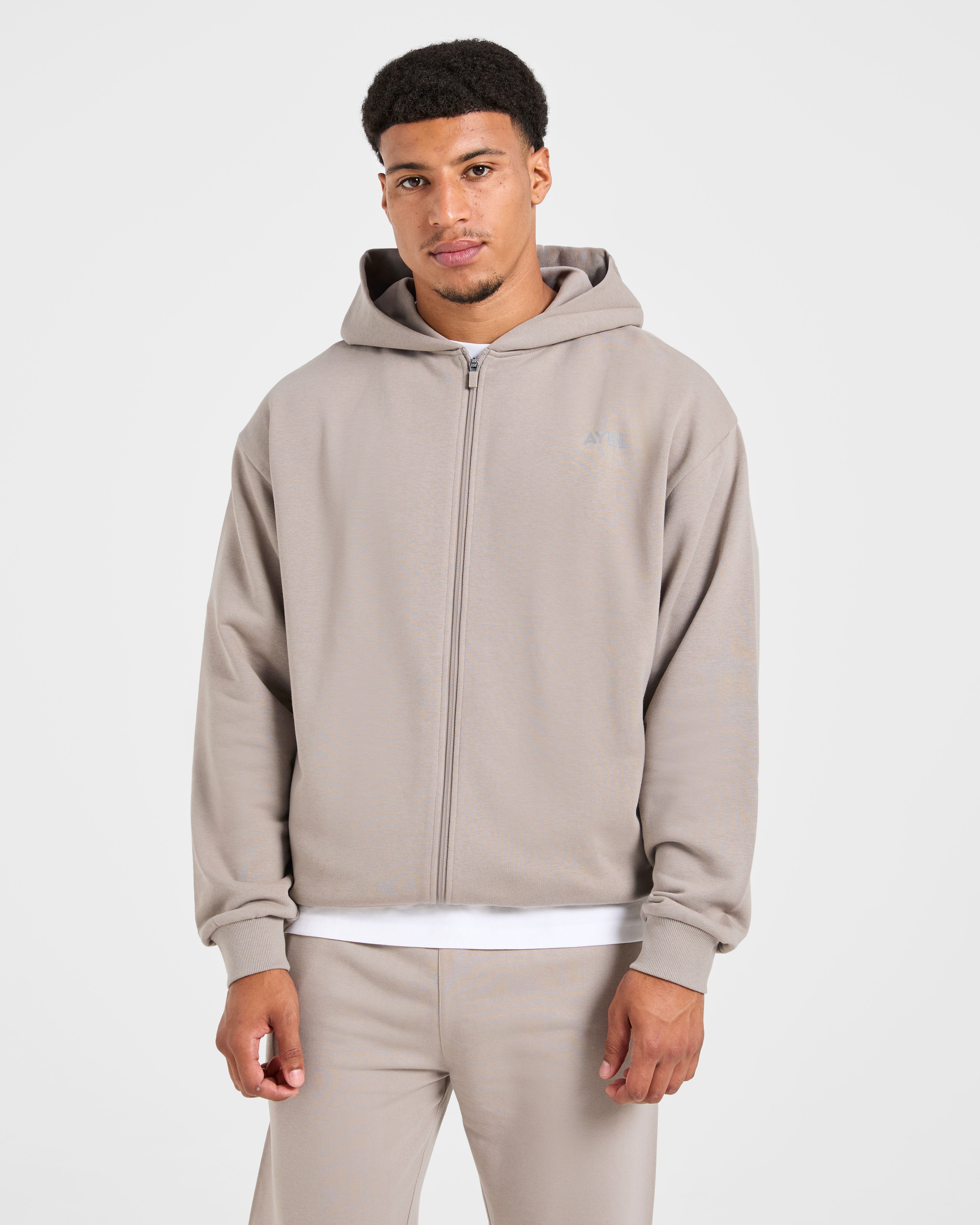 Craft Oversized Zip Up Hoodie - Misty