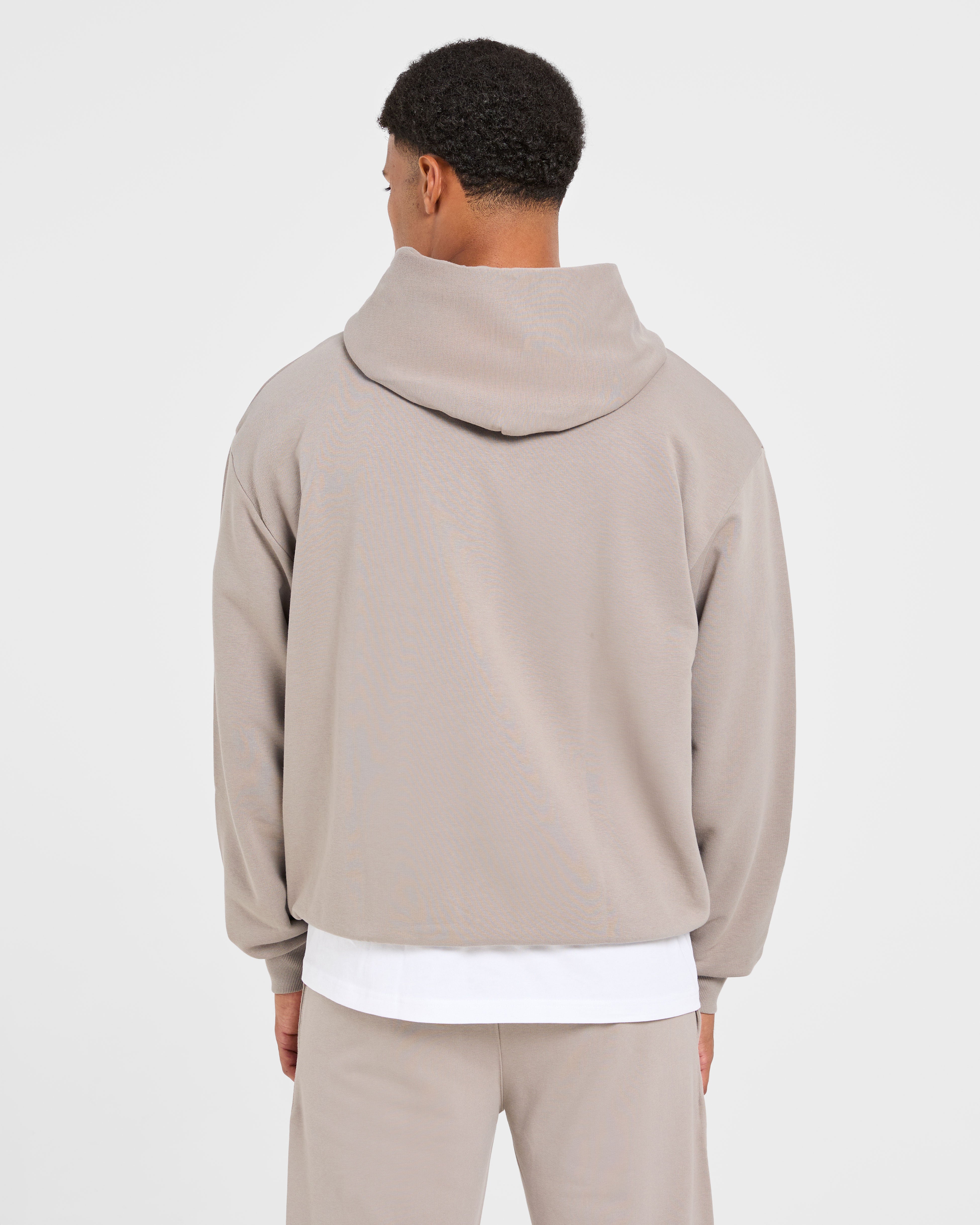 Craft Oversized Zip Up Hoodie - Fog