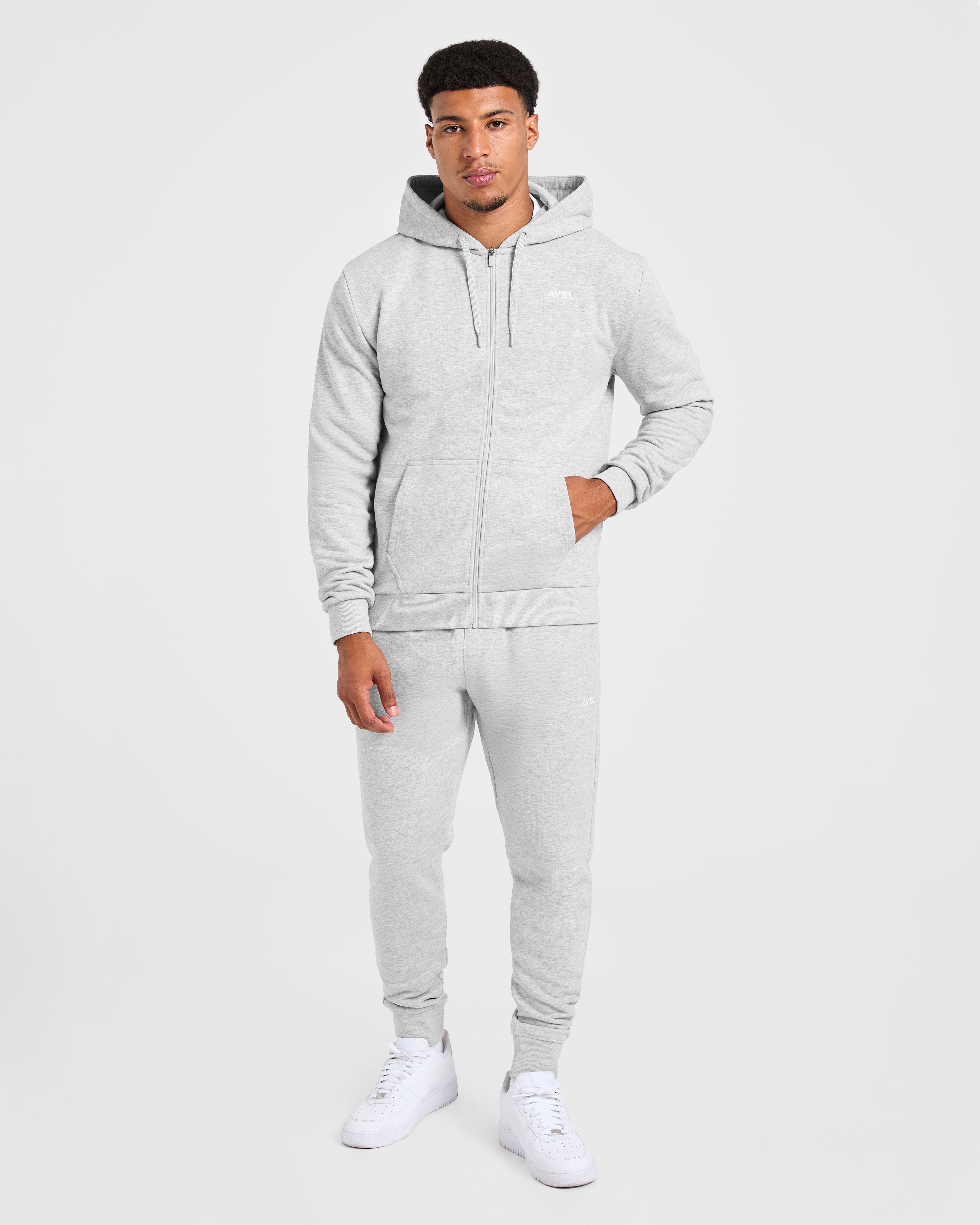 Essential Lightweight Joggers - Grey Marl