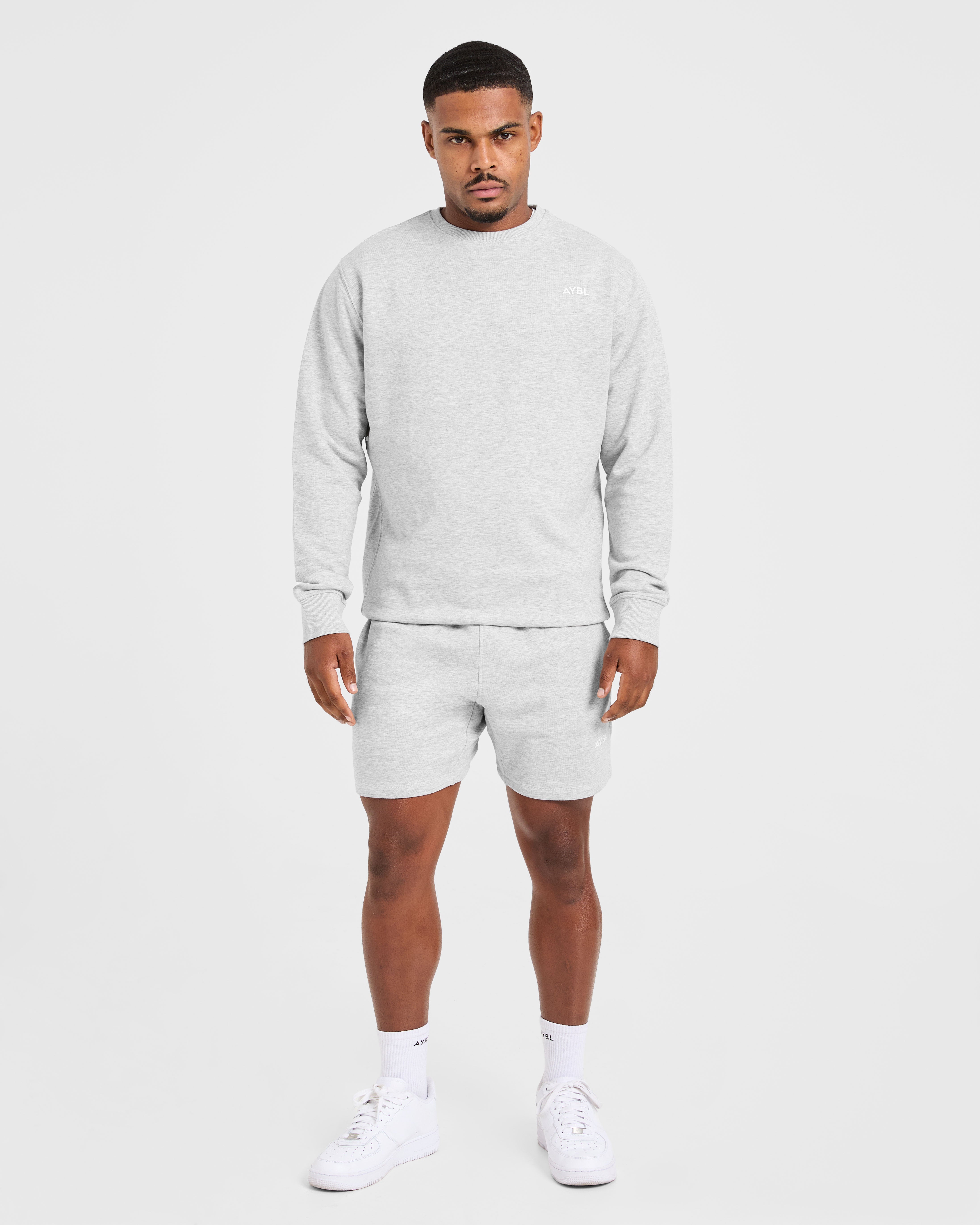 Essential Lightweight Sweater - Grey Marl