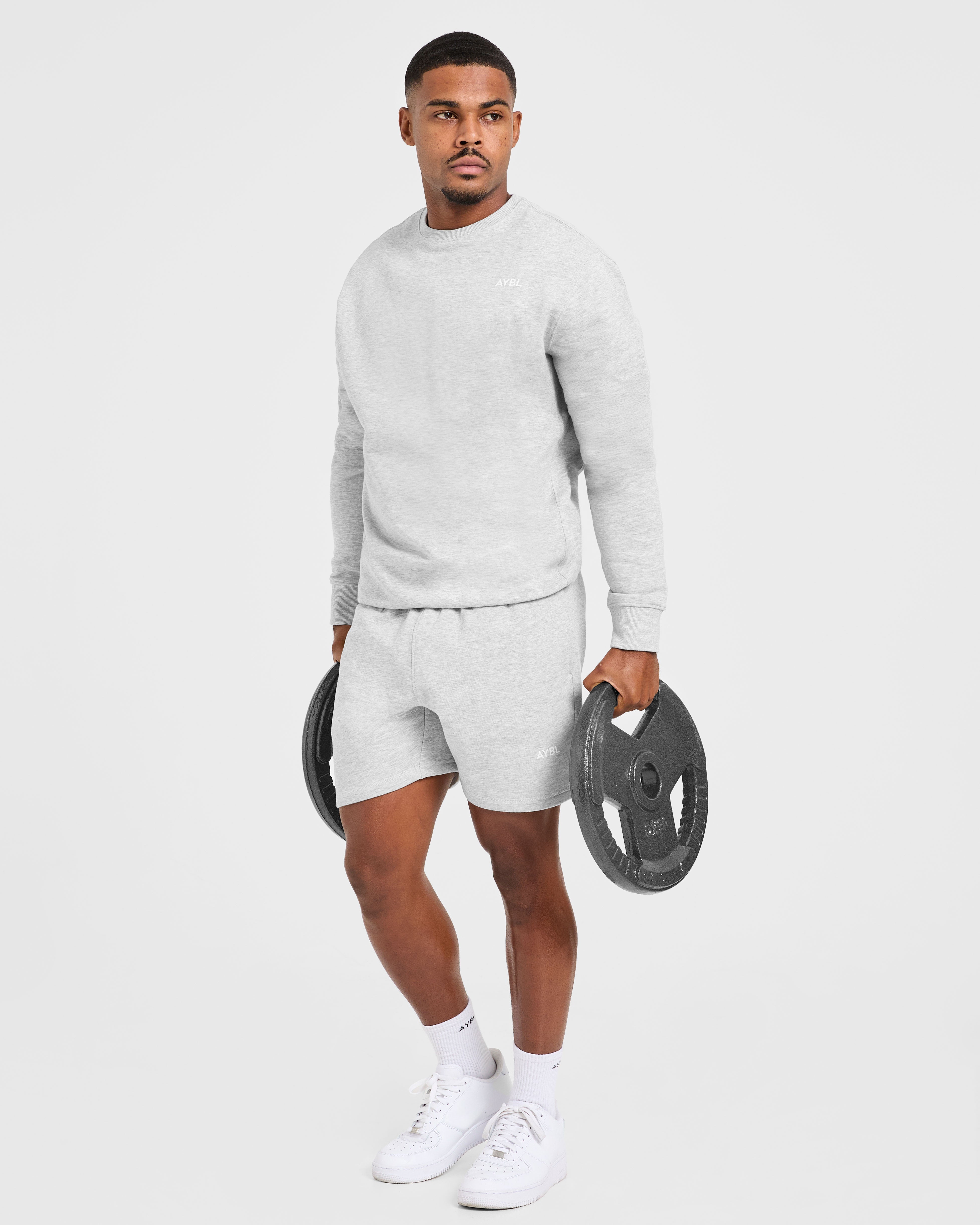 Essential Lightweight Sweater - Grey Marl