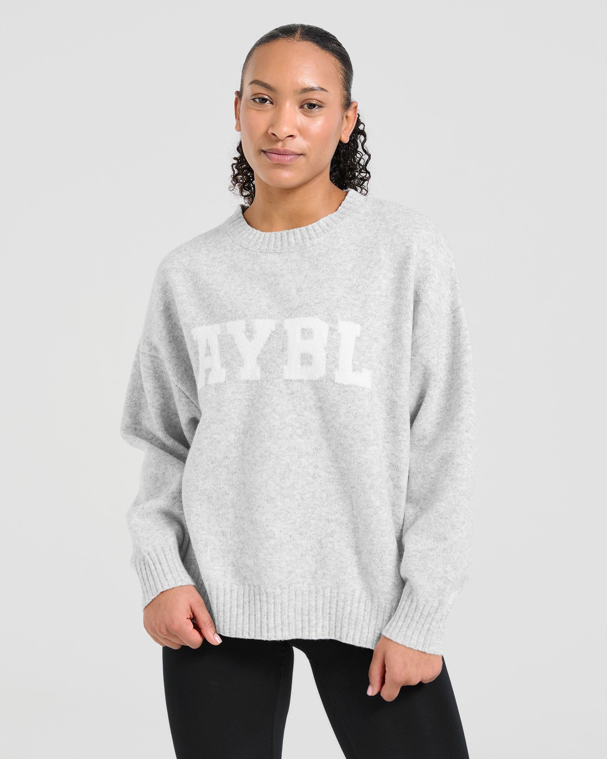 Part Of History Oversized Sweater Grey Marle main image 1
