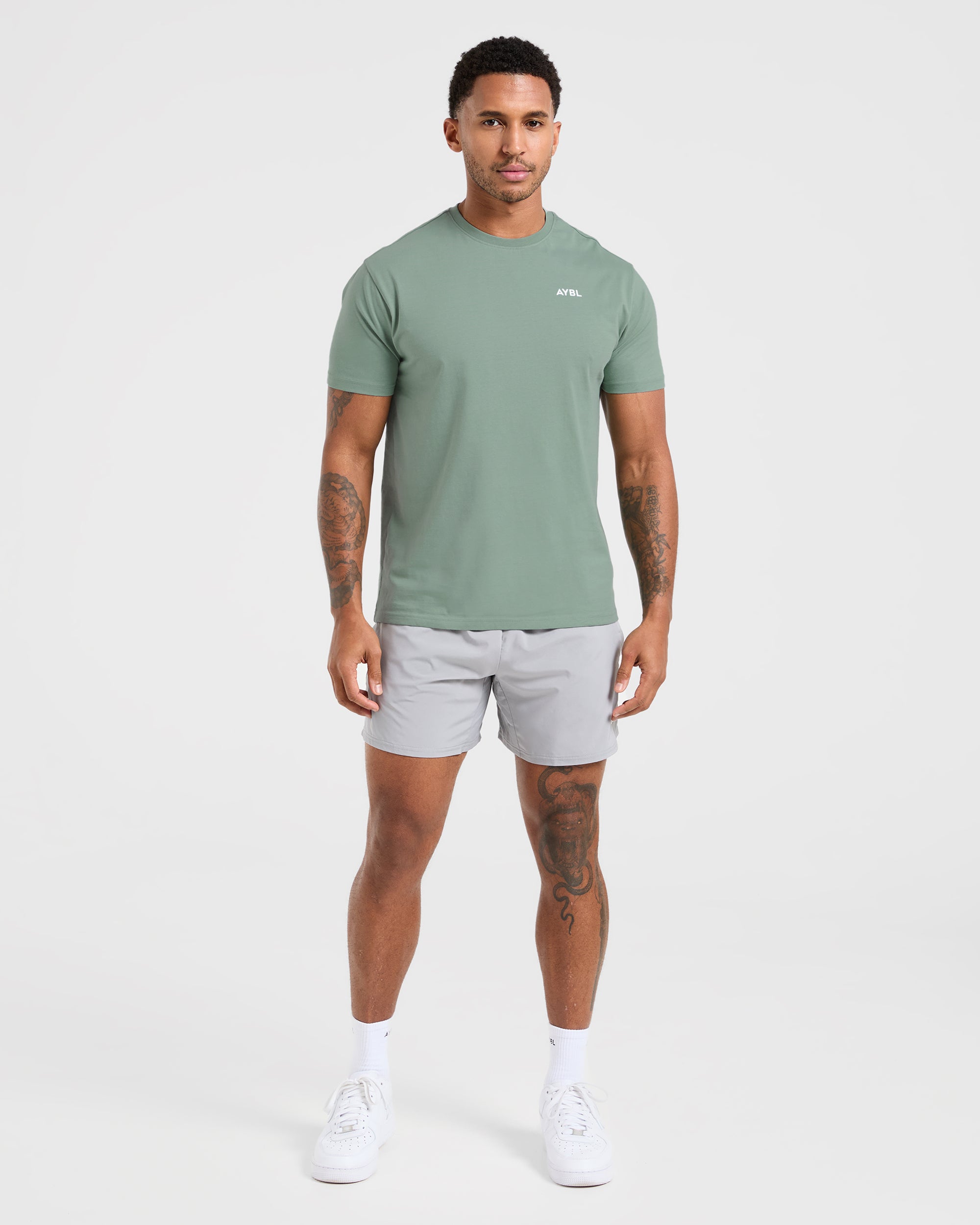 Essential T Shirt - Slate Green