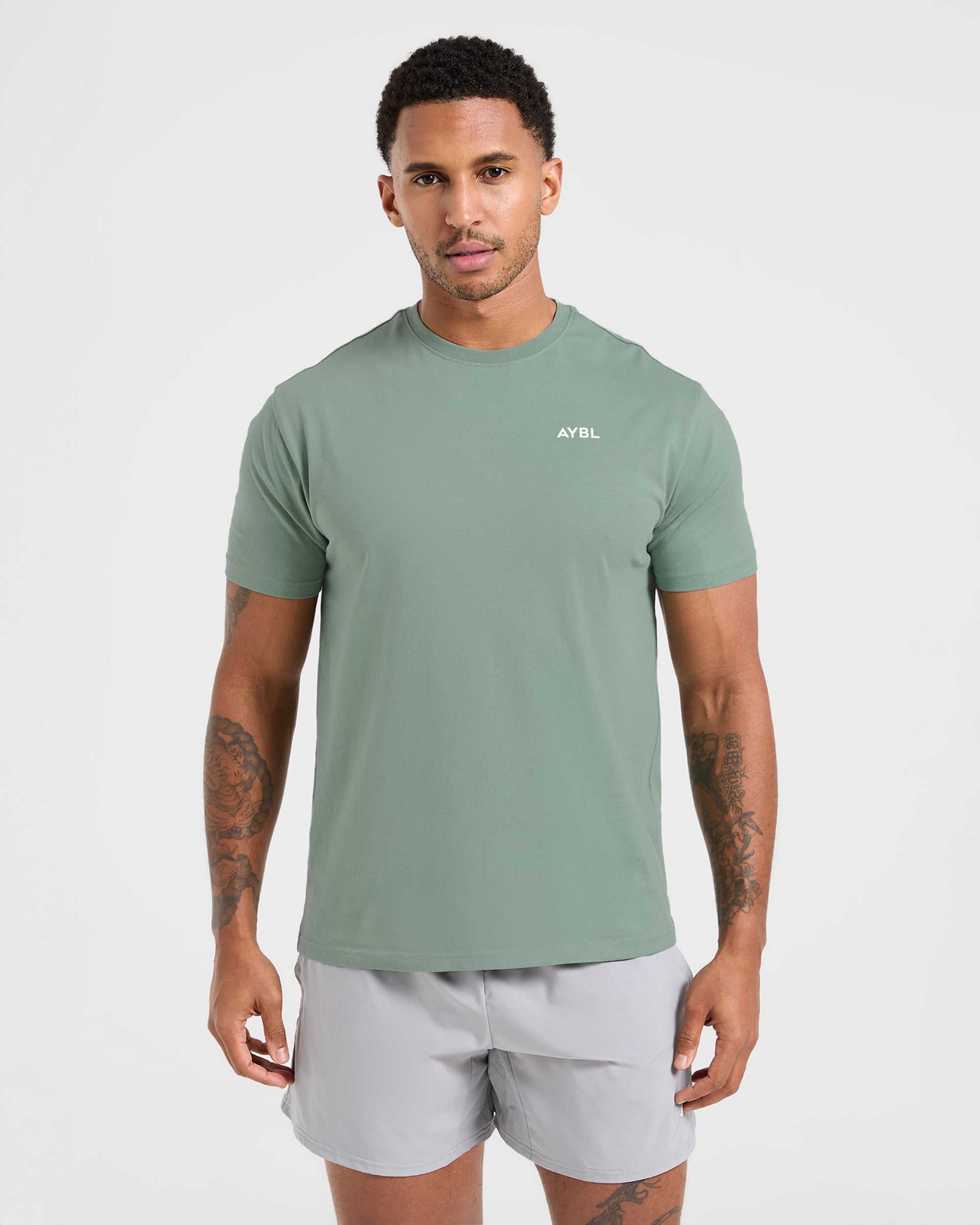 Essential T Shirt - Slate Green