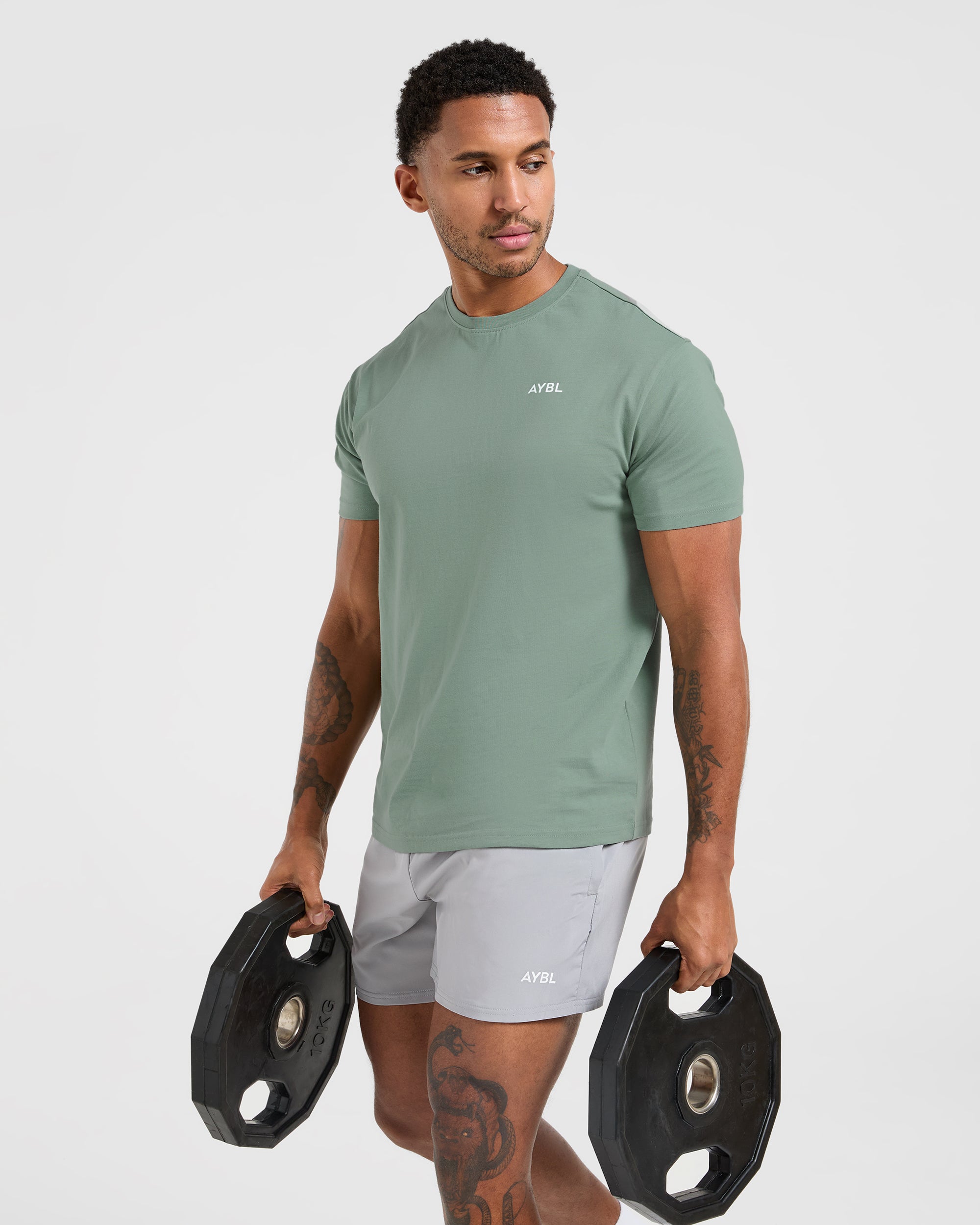 Essential T Shirt - Slate Green