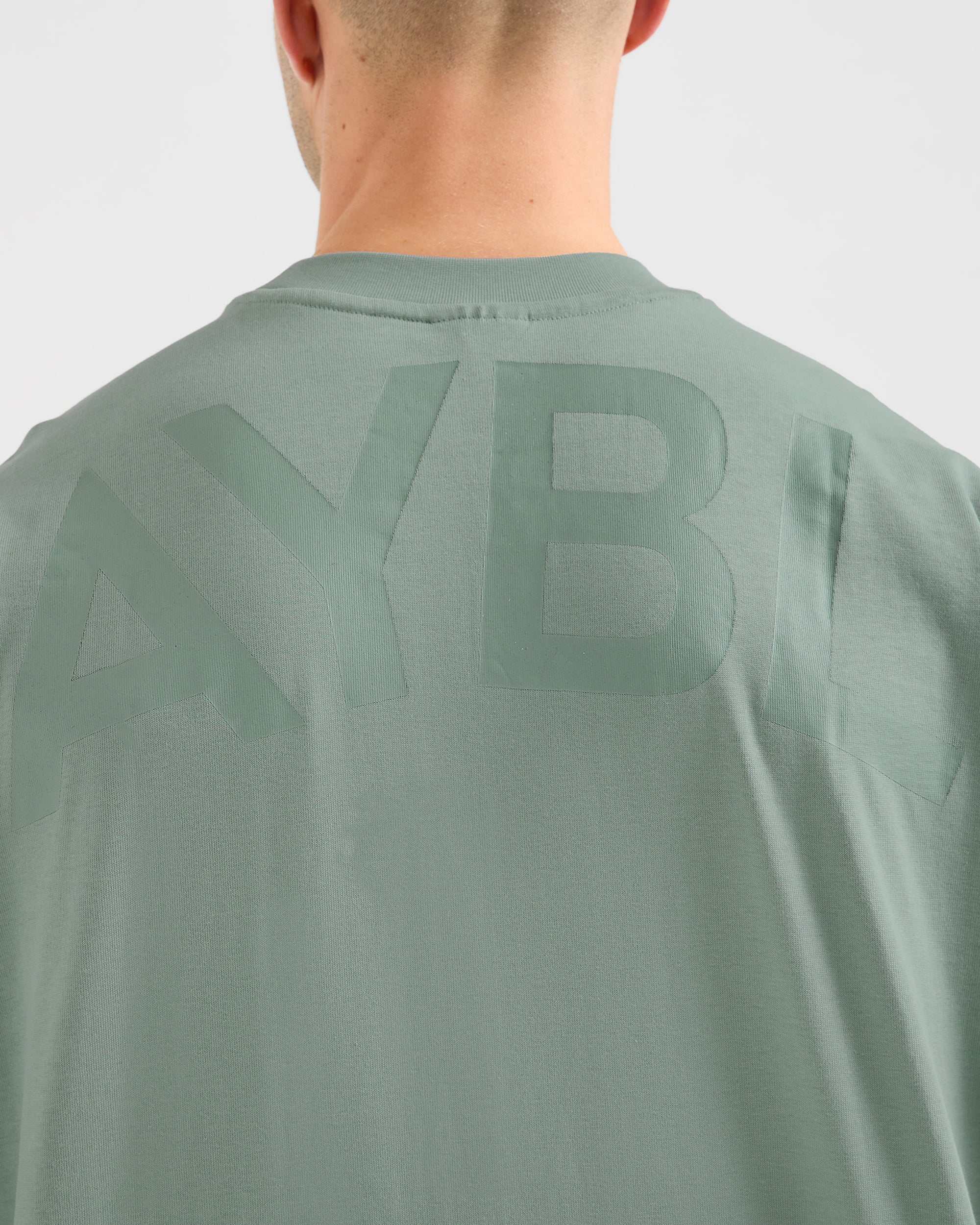 Essential Oversized T Shirt - Slate Green