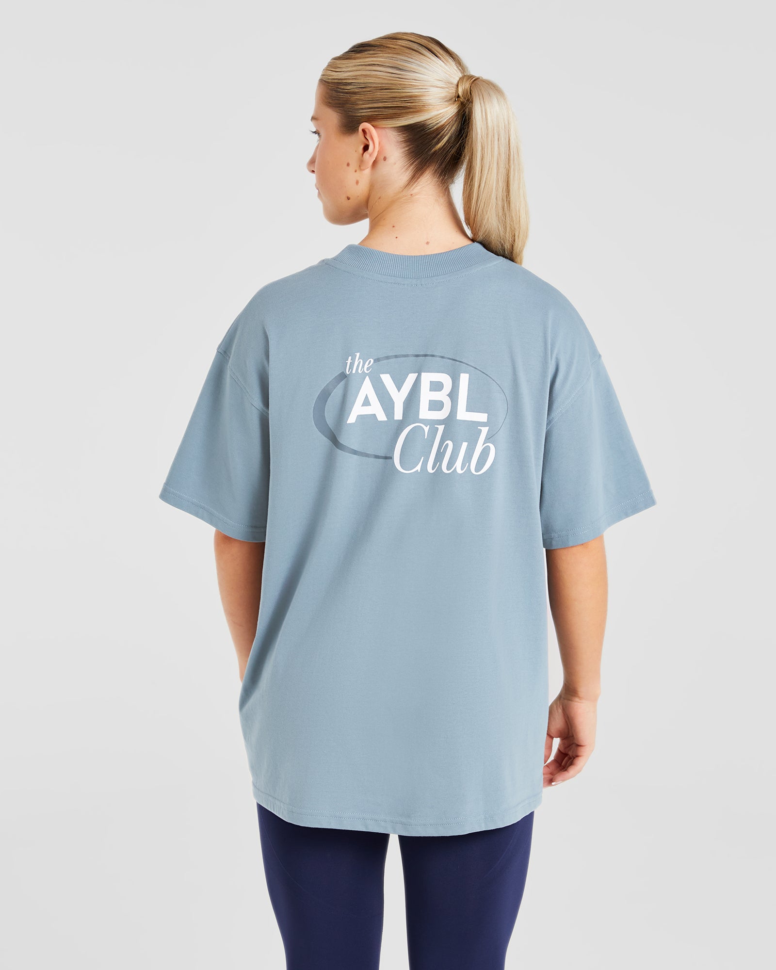 AYBL Club Oversized T Shirt - Vintage Blue