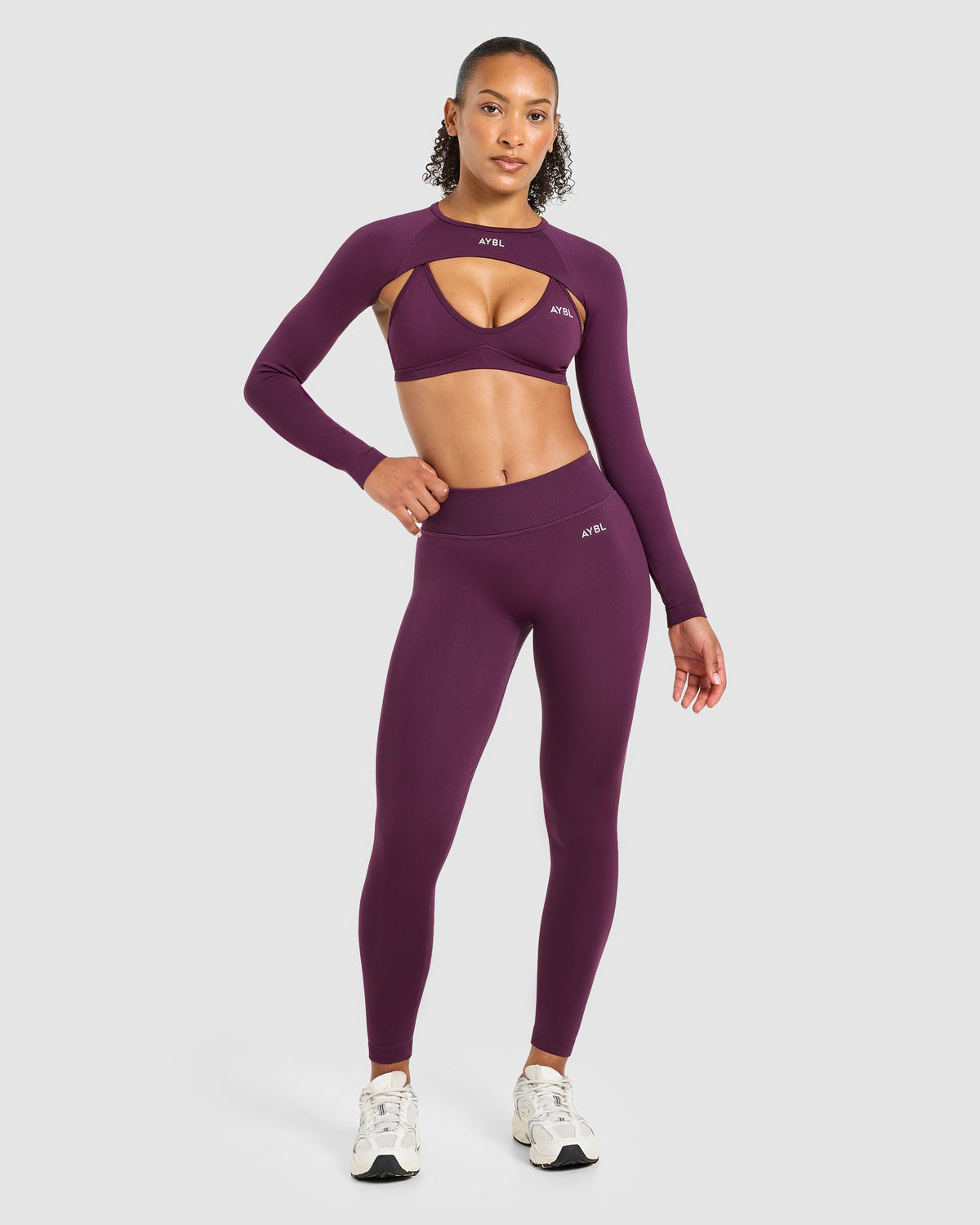 Adapt Seamless Shrug - Midnight Plum