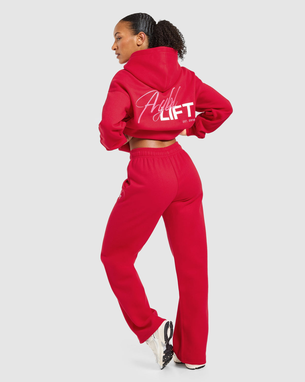 Lift Graphic 2.0 Oversized Straight Leg Joggers - Red