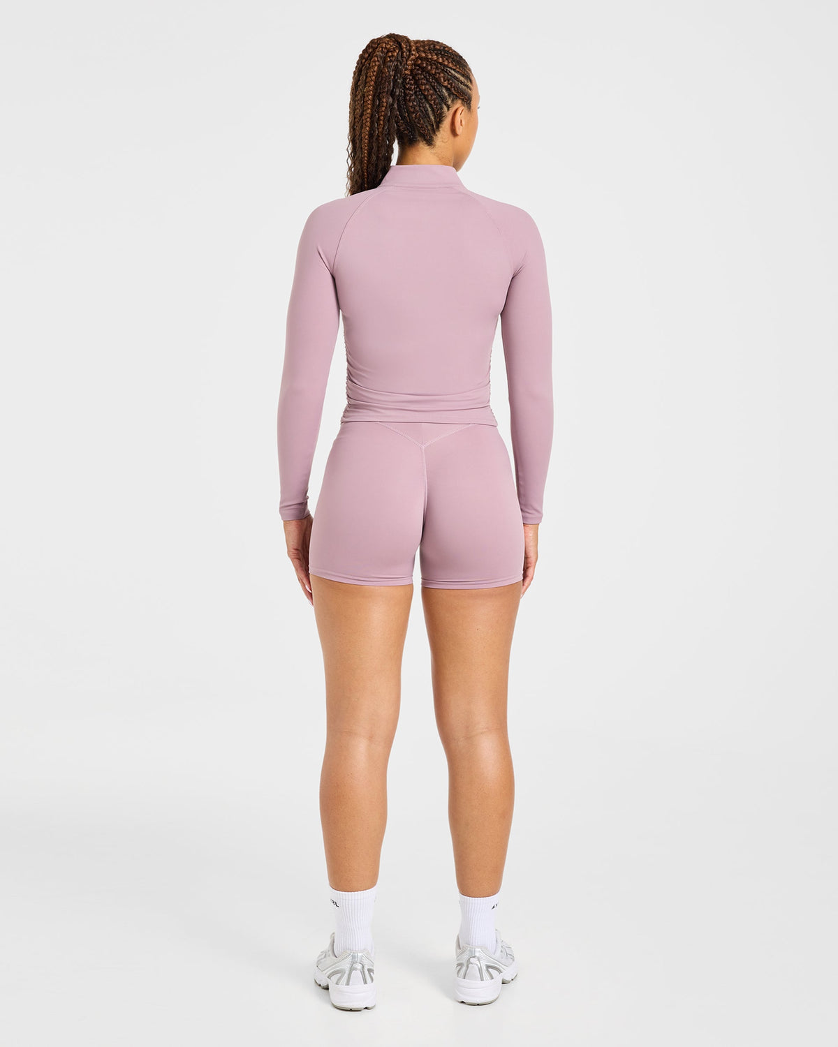 Physique Zip Up Jacket - Dusty Mauve