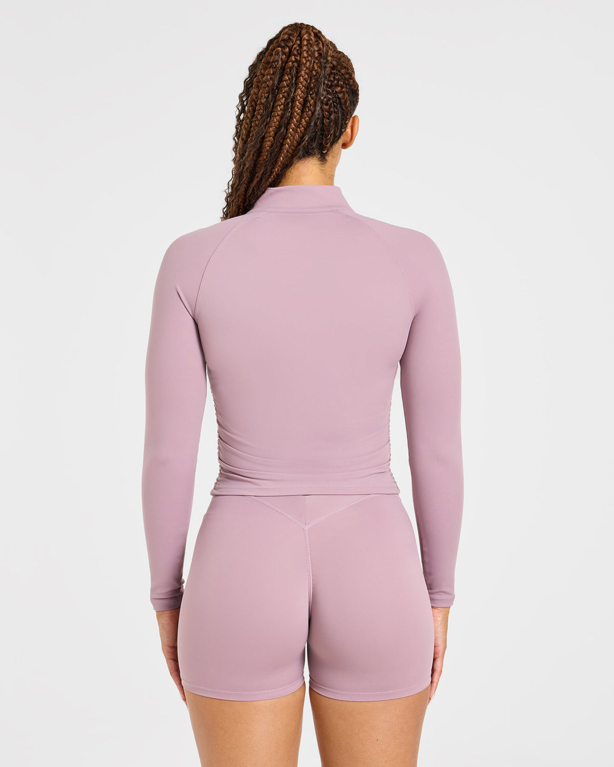 Physique Zip Up Jacket - Dusty Mauve