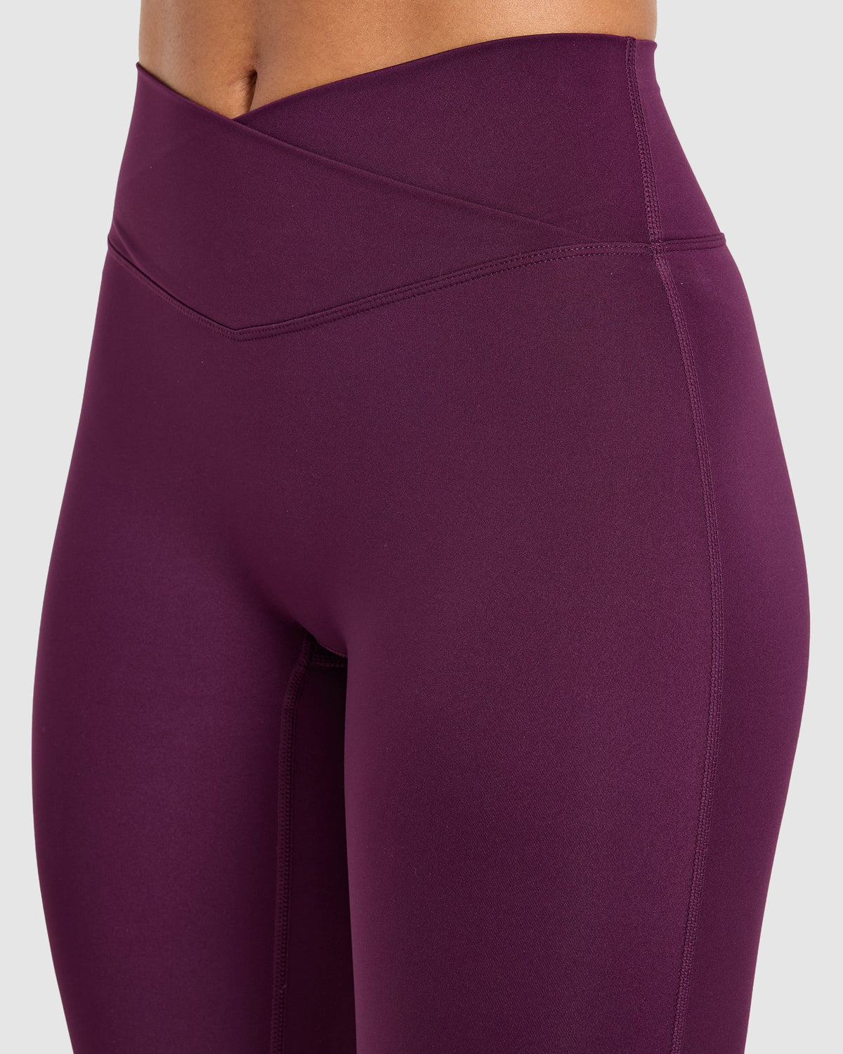Sculpt Wrap Capris - Plum
