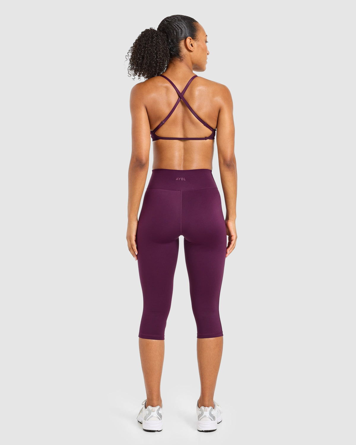 Sculpt Wrap Capris - Plum
