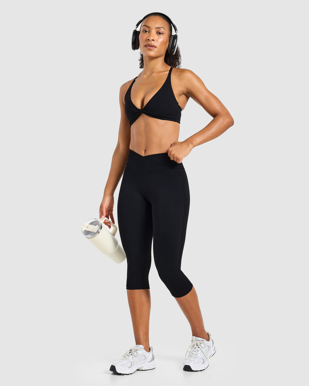 Sculpt Wrap Capris - Black