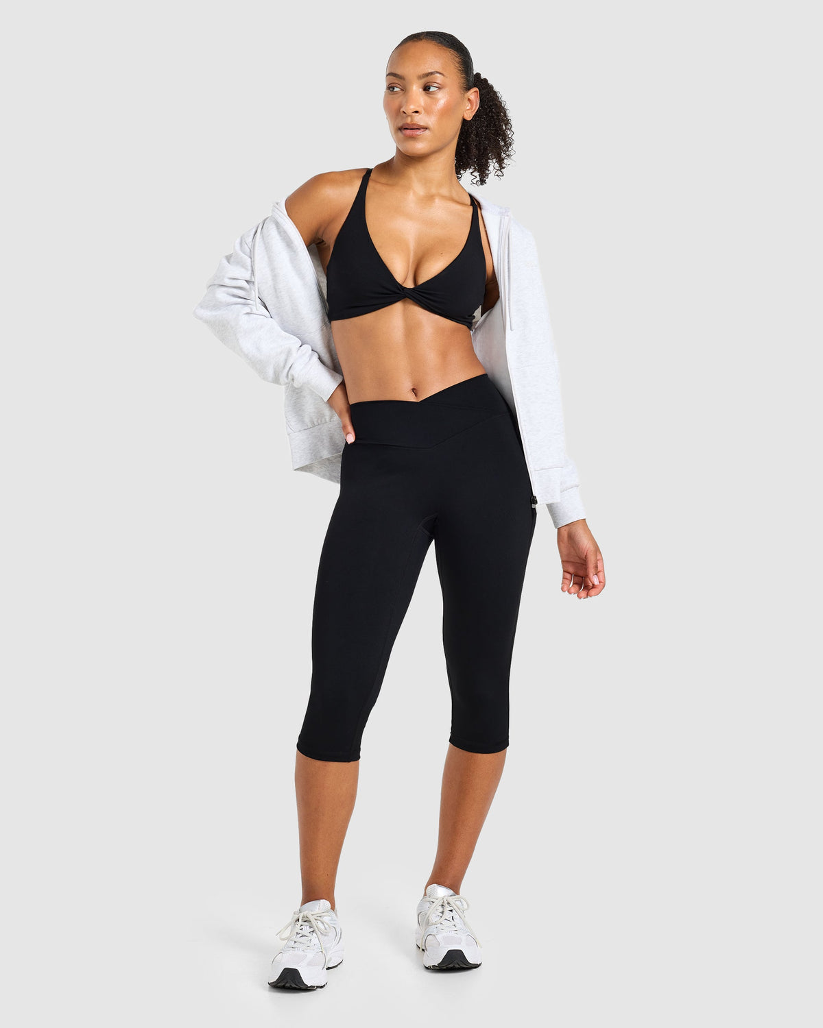 Sculpt Wrap Capris - Black