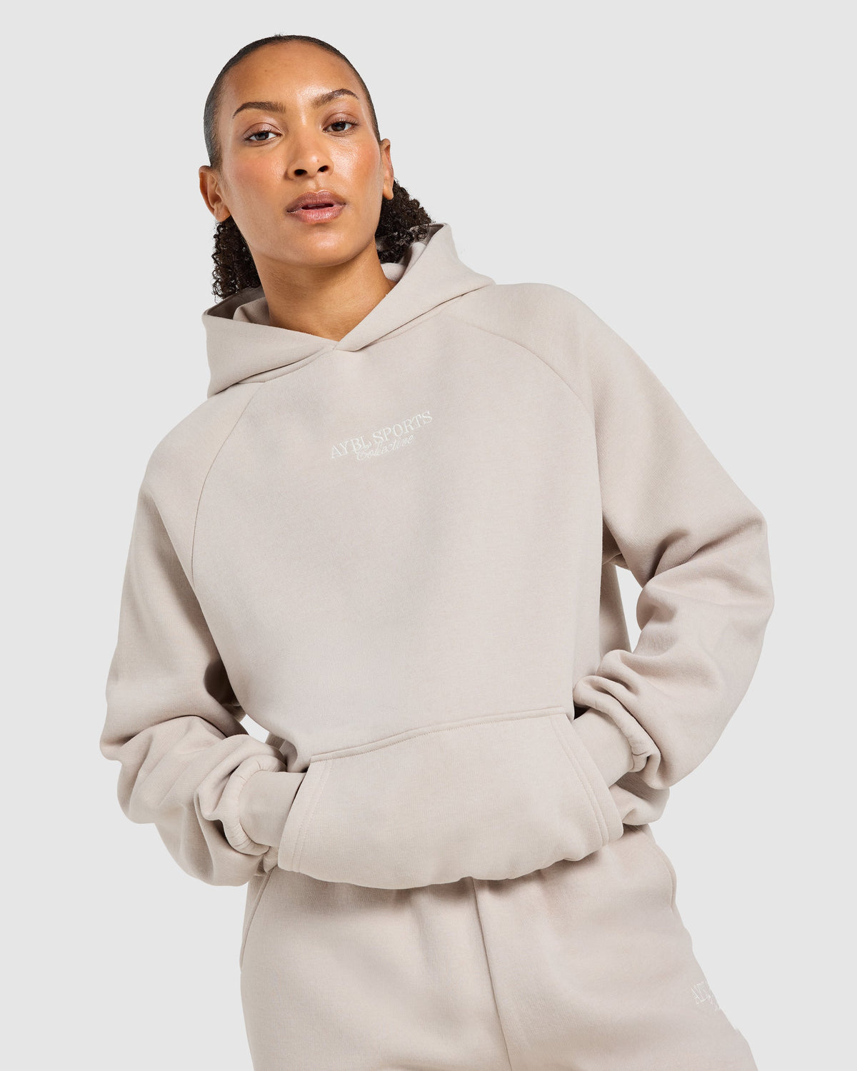 Sports Collective Oversized Hoodie - Hazelnut