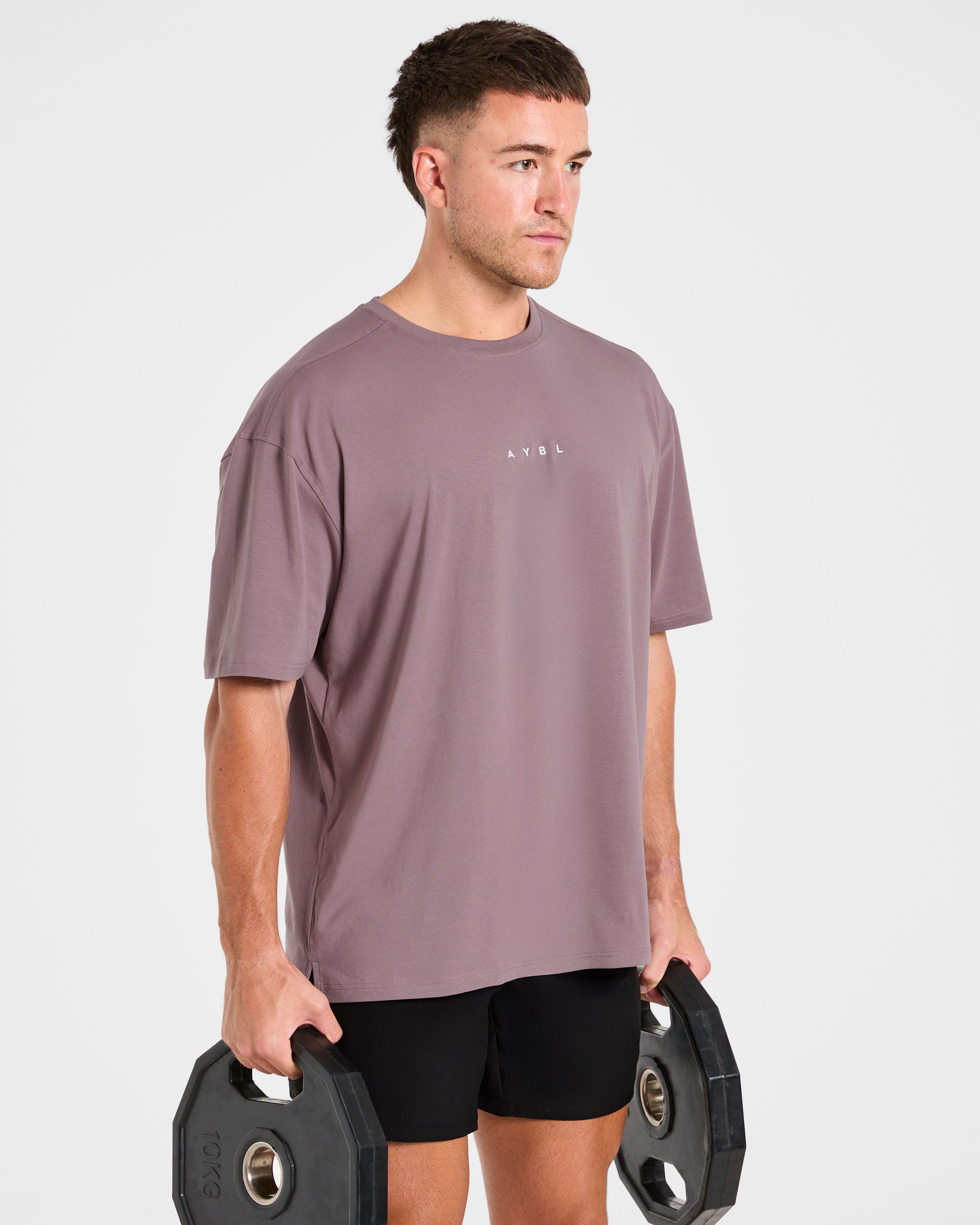 Force Oversized T Shirt - Heavy Purple