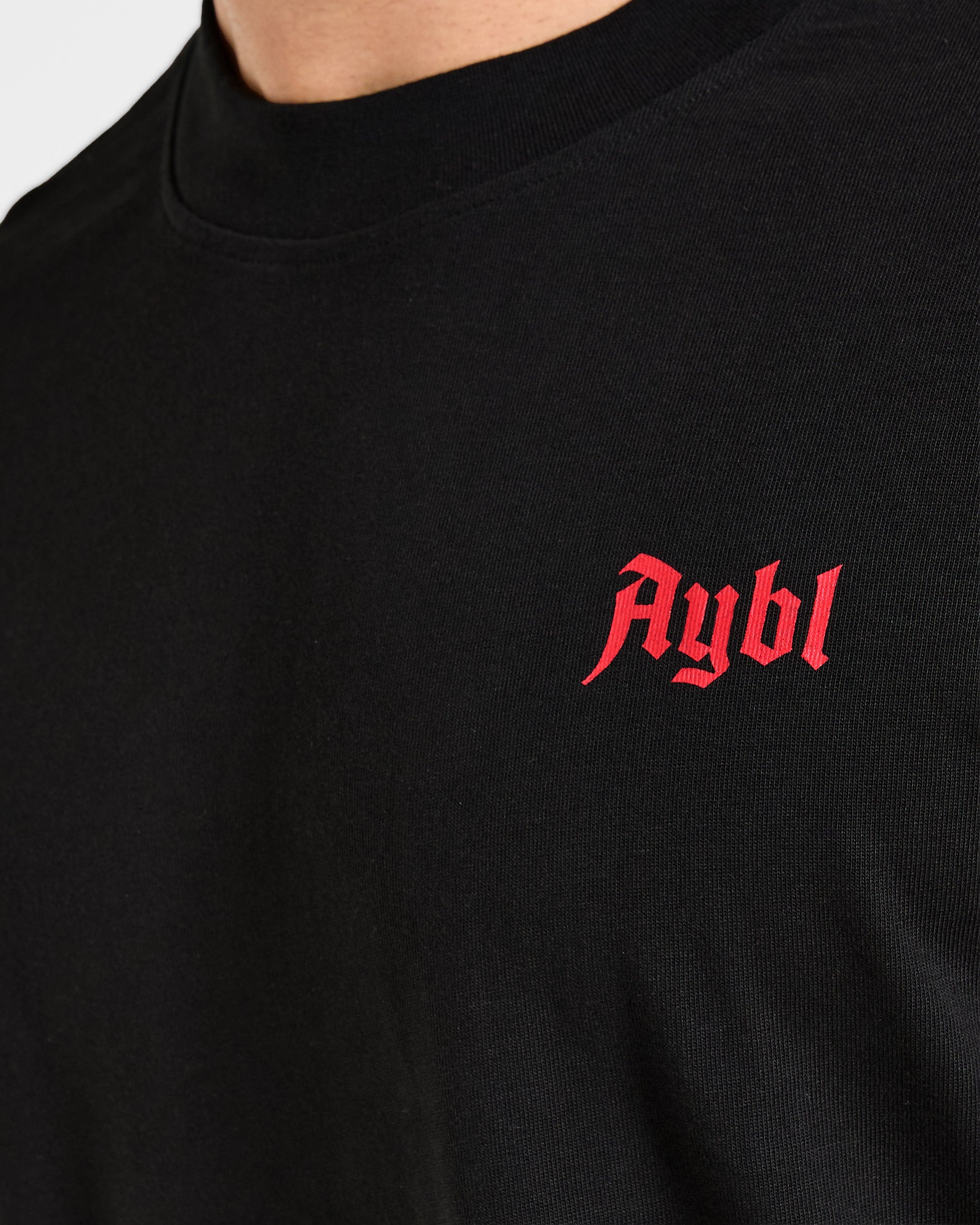 Built for Lifters Oversized T Shirt - Black/Red