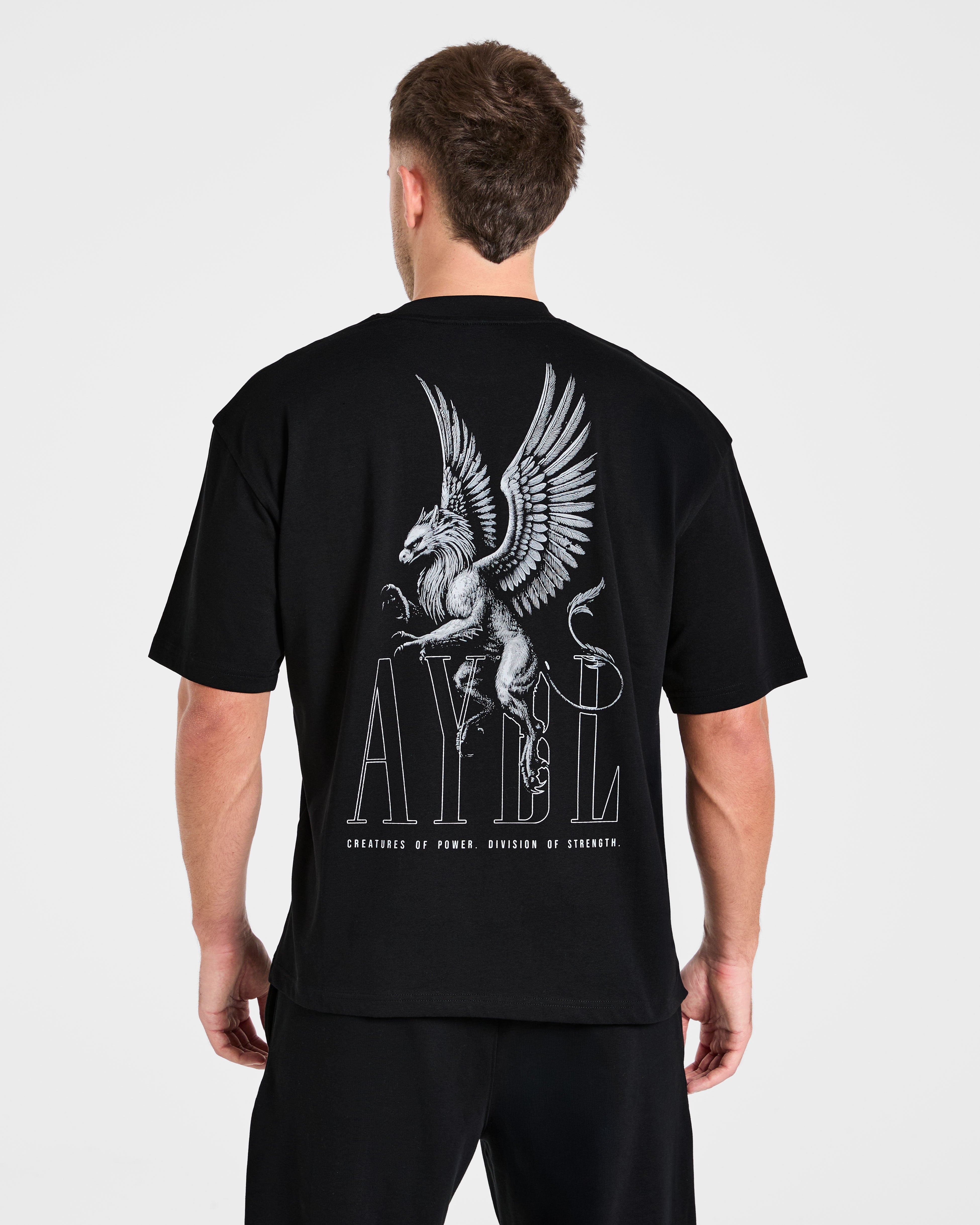 Creatures Of Power Oversized T Shirt - Black