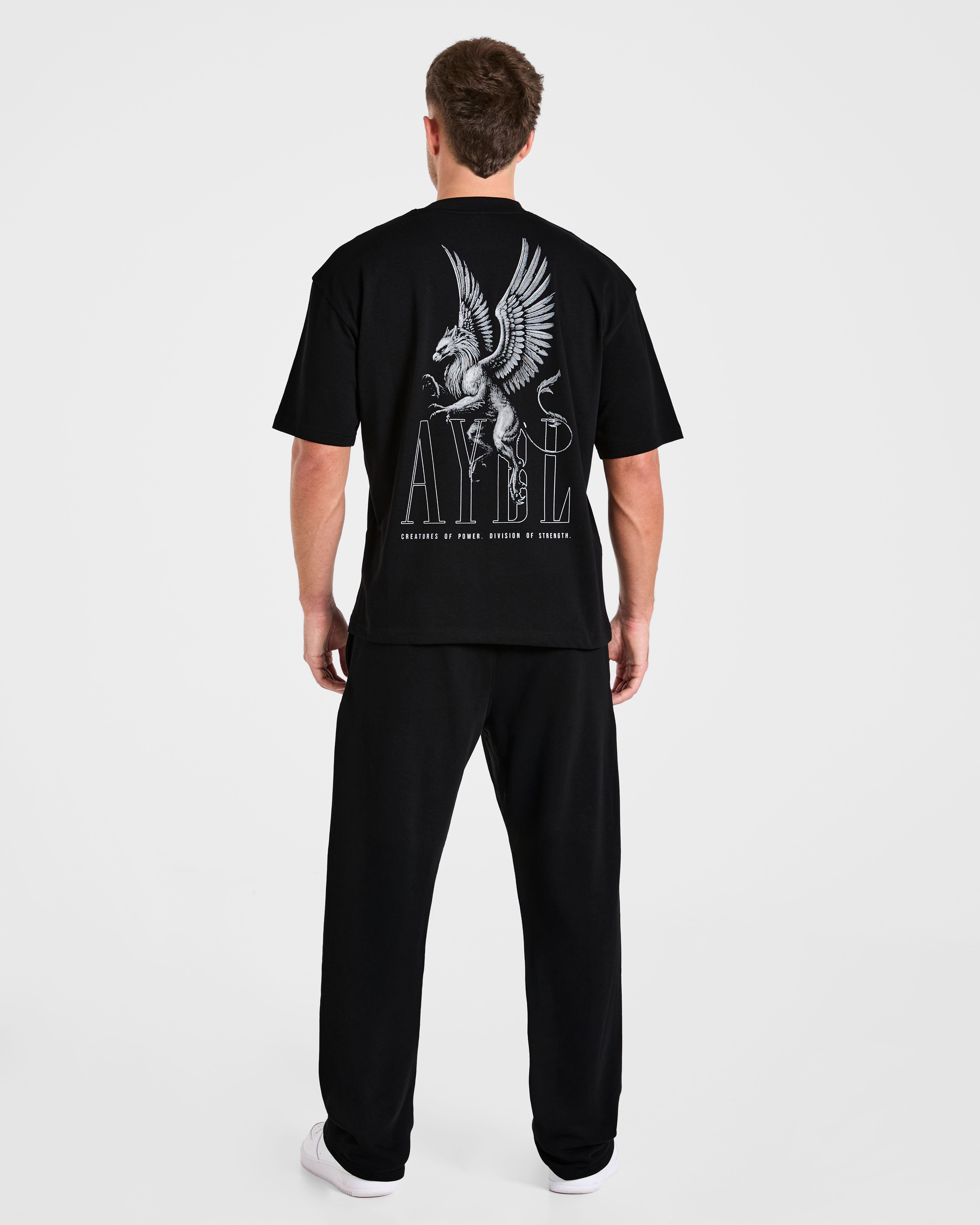Creatures Of Power Oversized T Shirt - Black