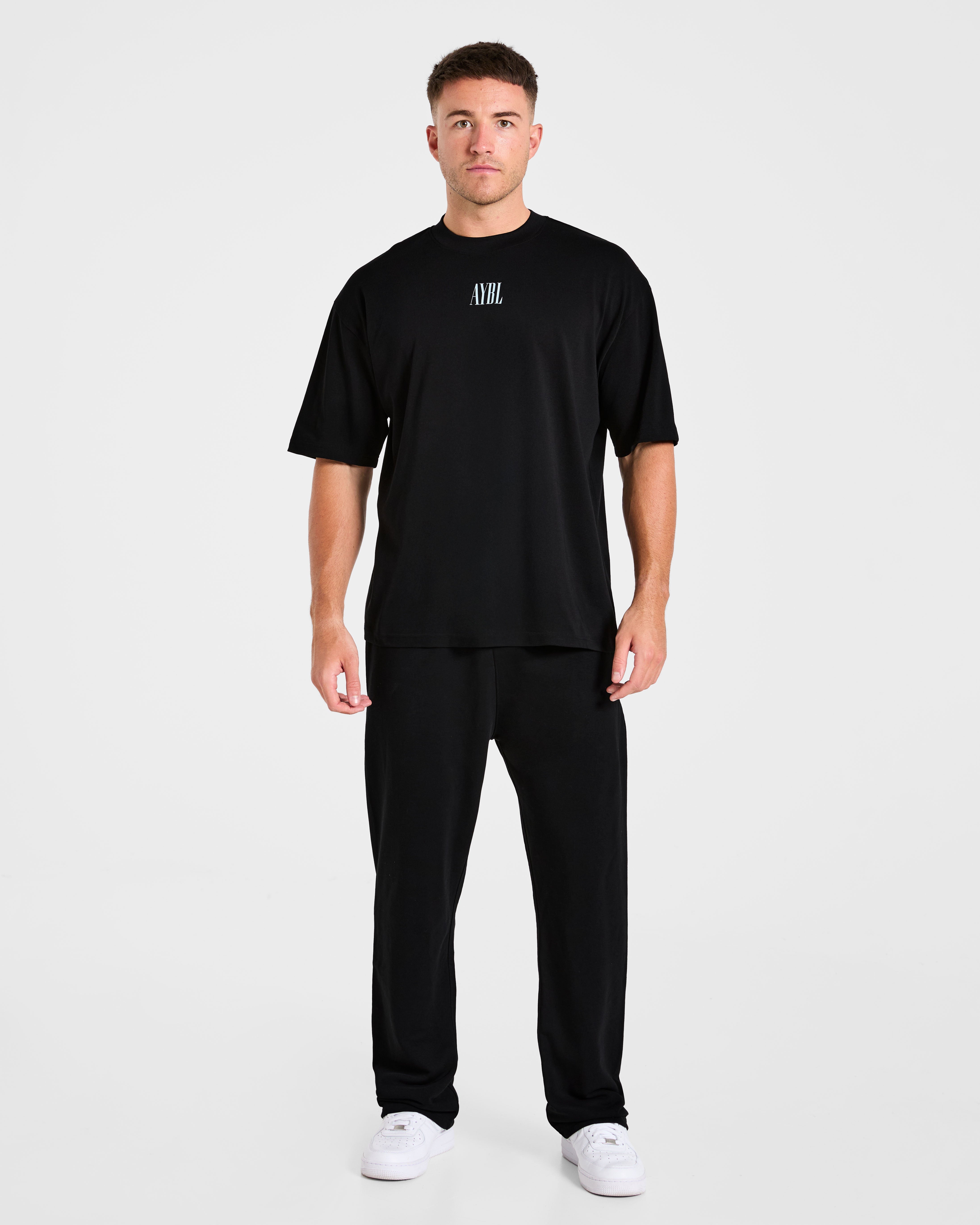 Strength Of Titans Oversized T Shirt - Black