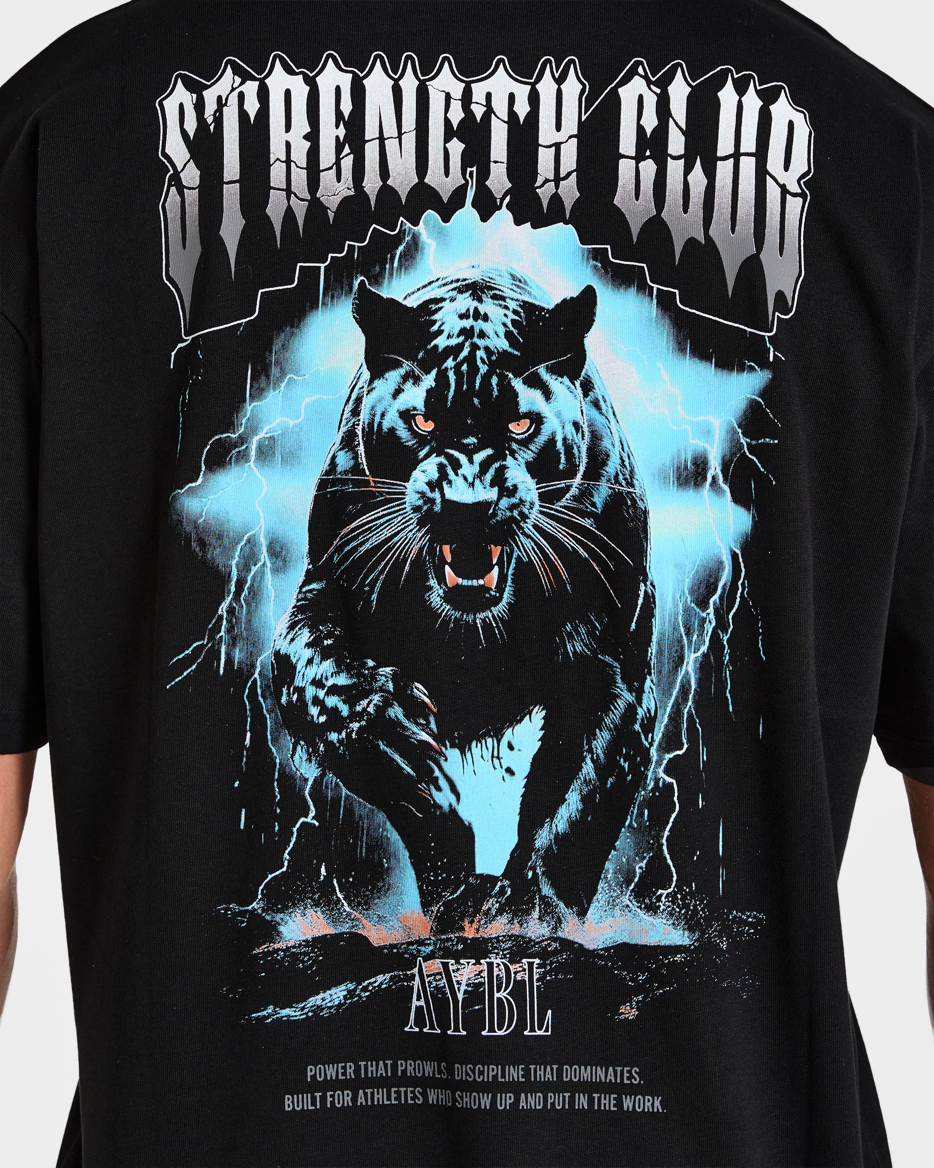 Hunt Your Goals Oversized T Shirt - Black