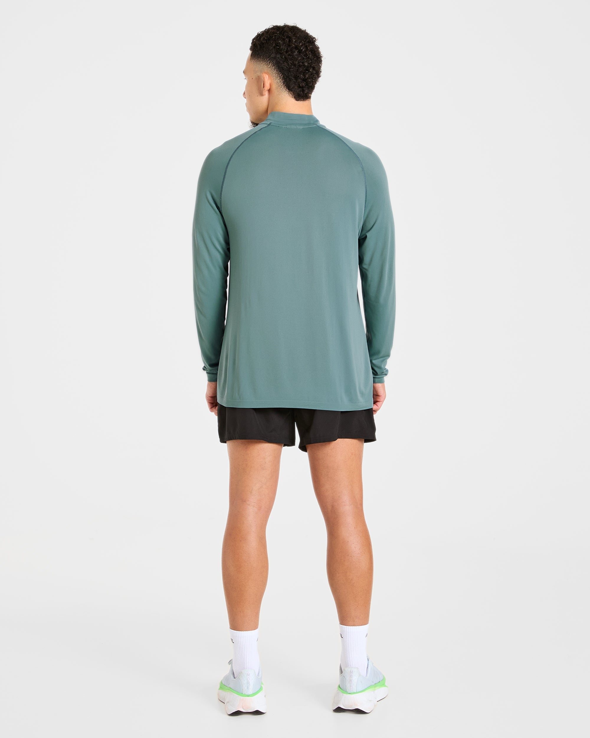 Attain Seamless 1/2 Zip Pullover - Titan Blue
