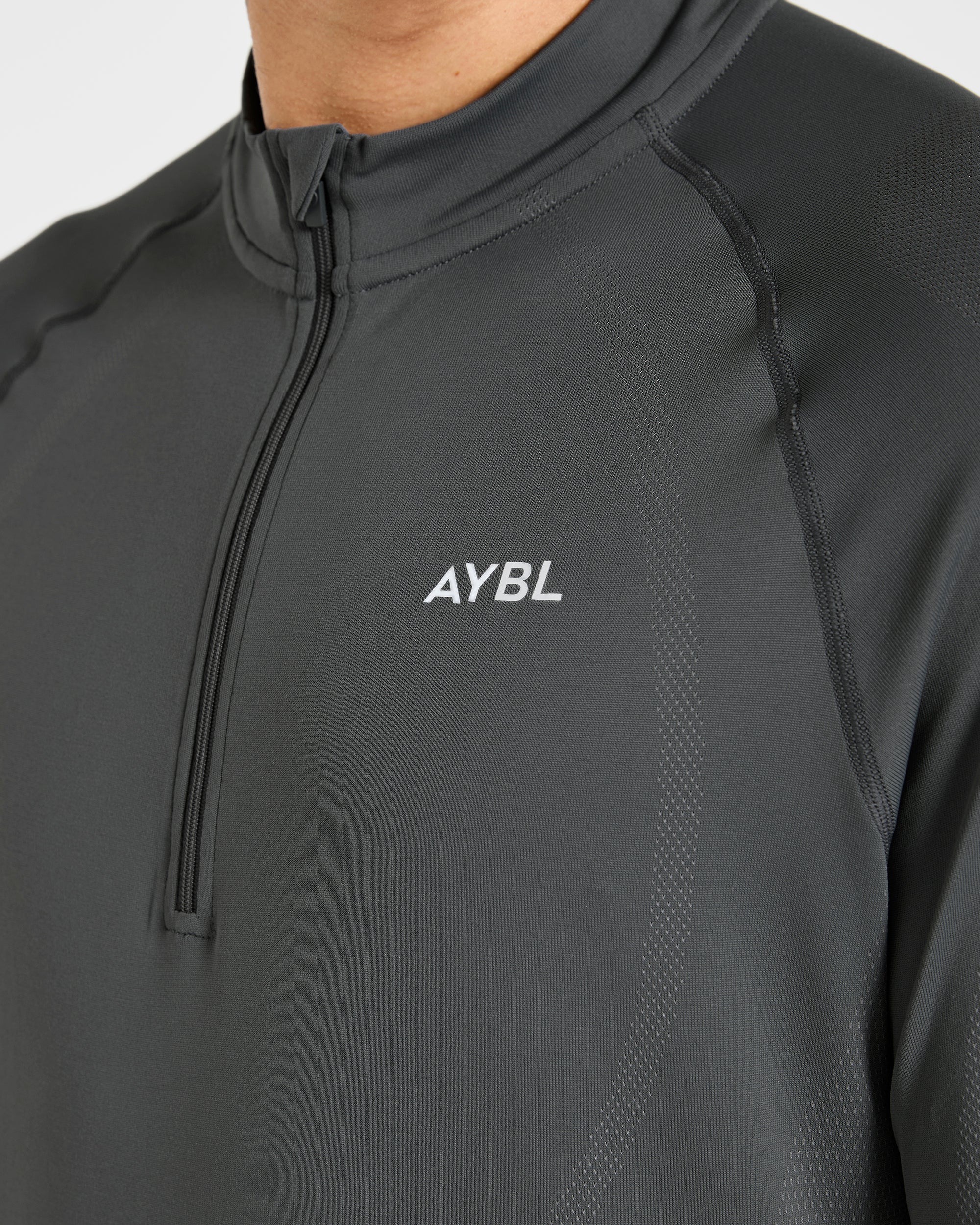Attain Seamless 1/2 Zip Pullover - Storm Grey