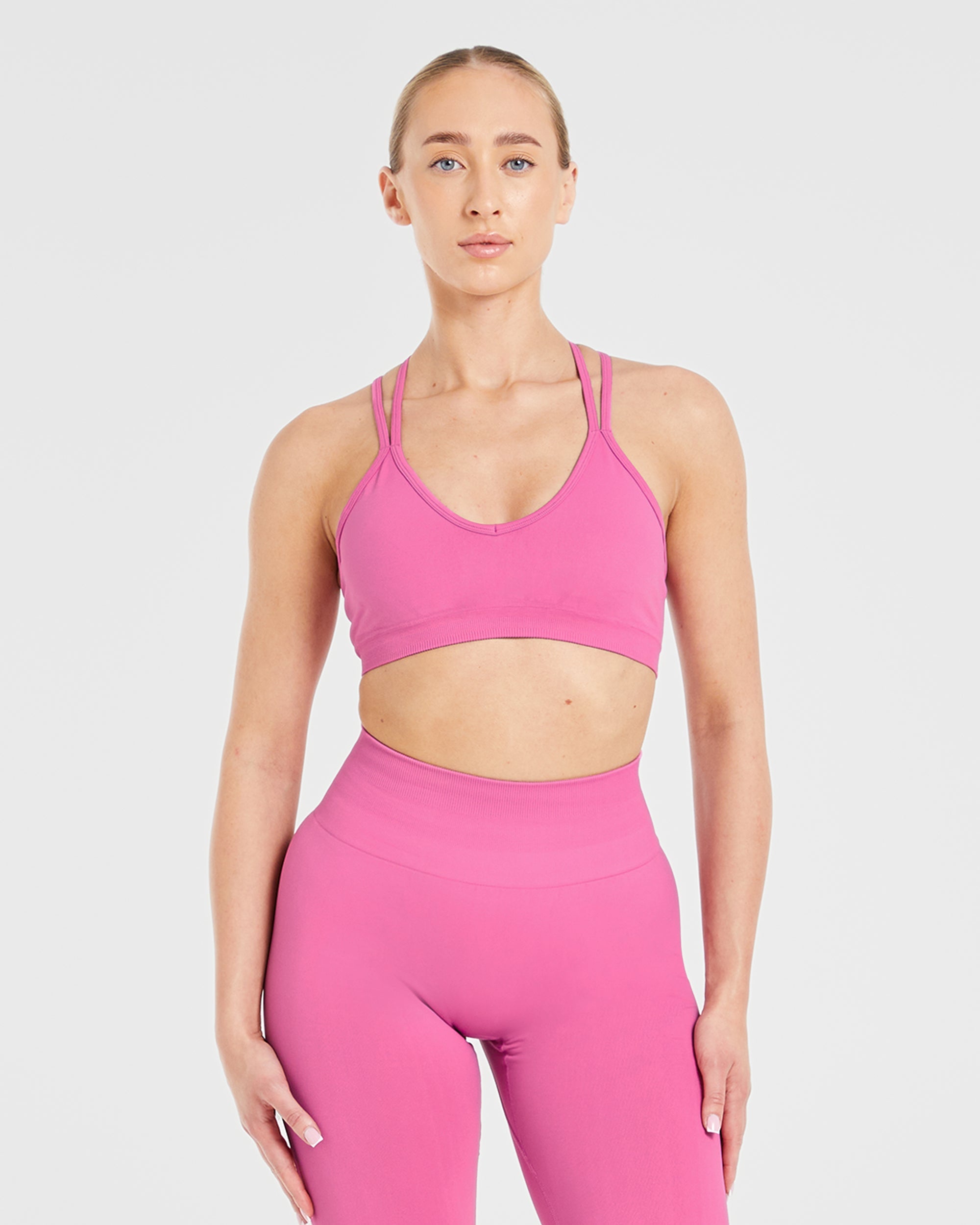 Power Seamless Sports Bra Pink Aybl Usa