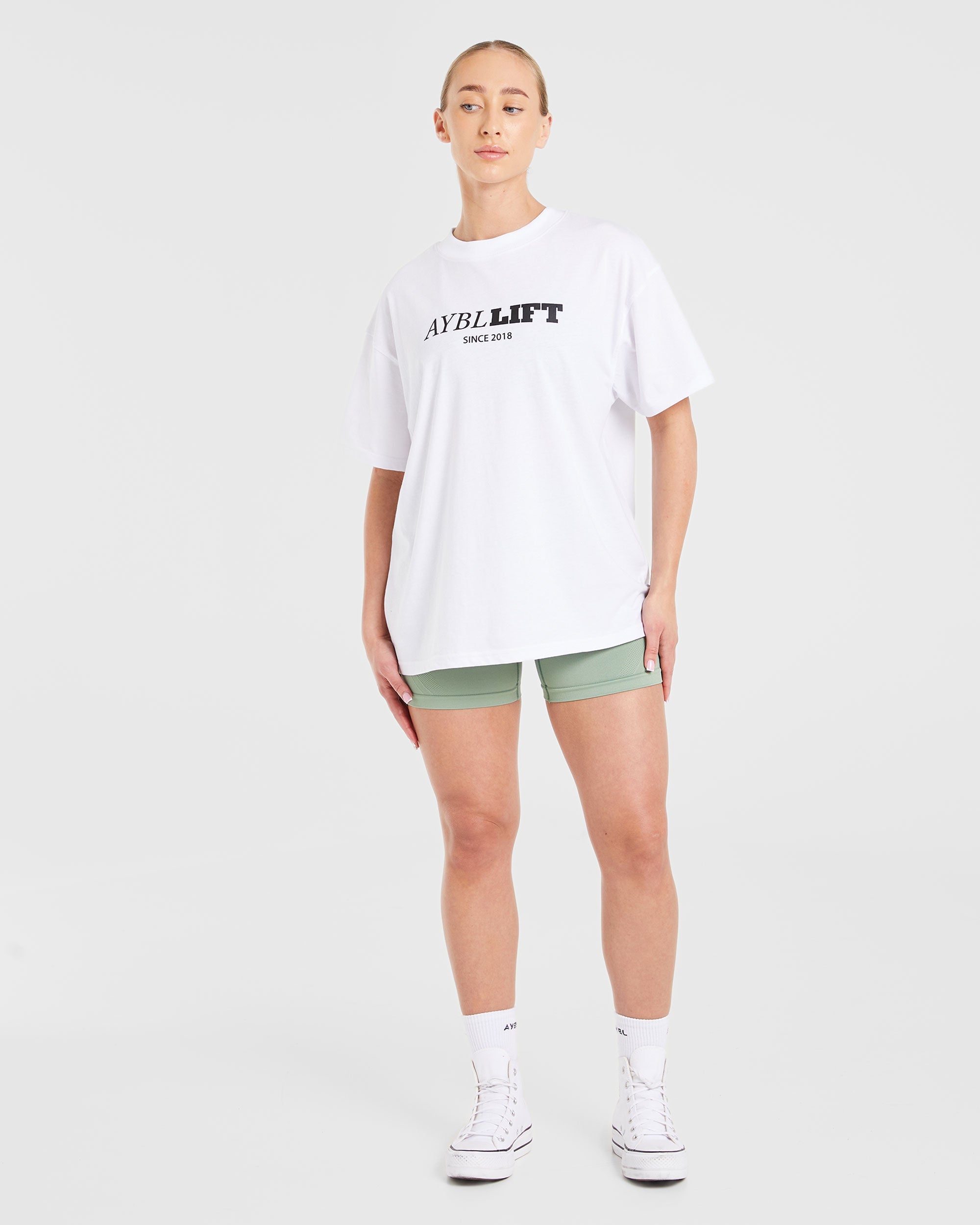 AYBL Lift Oversized T Shirt - White