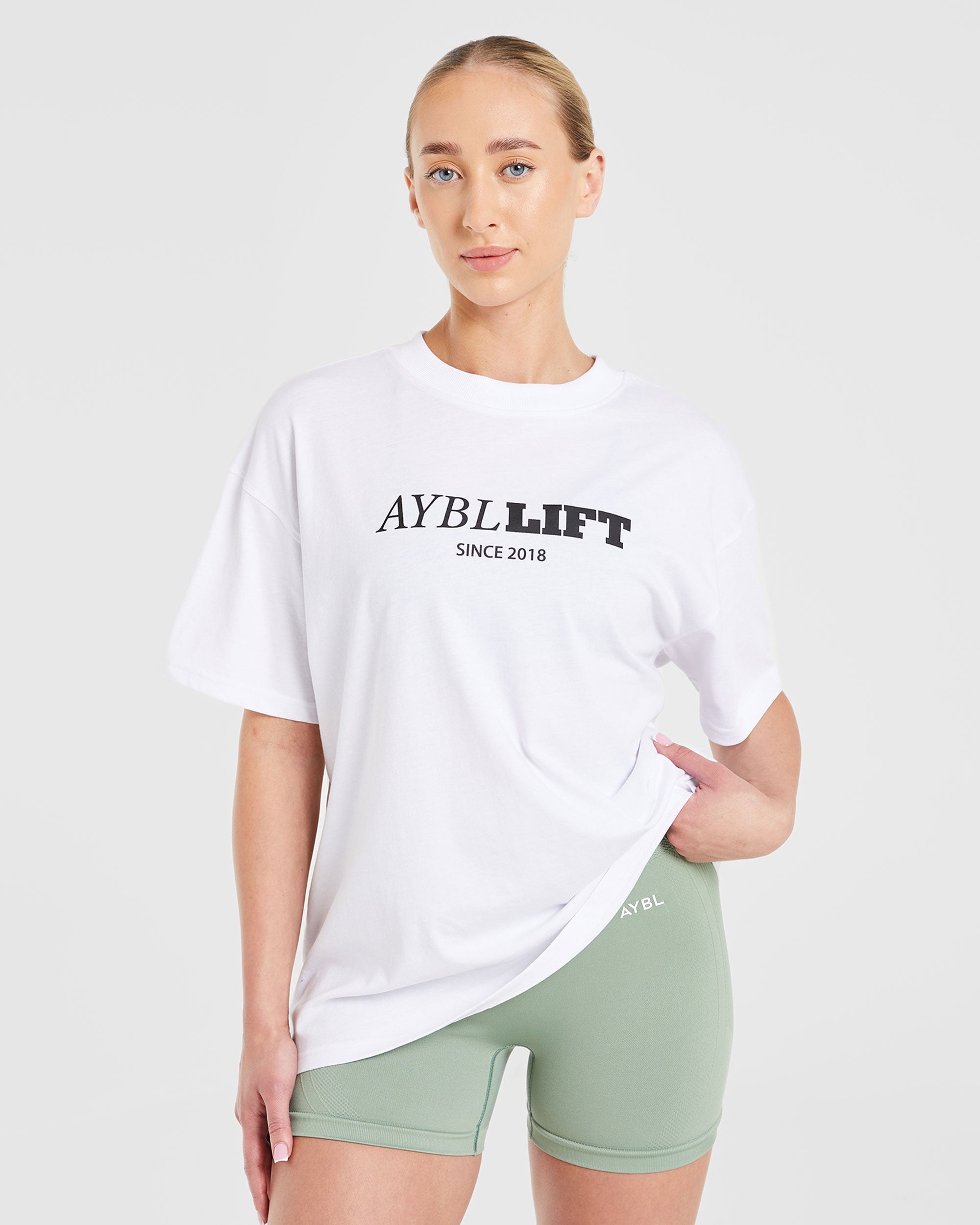 AYBL Lift Oversized T Shirt - White