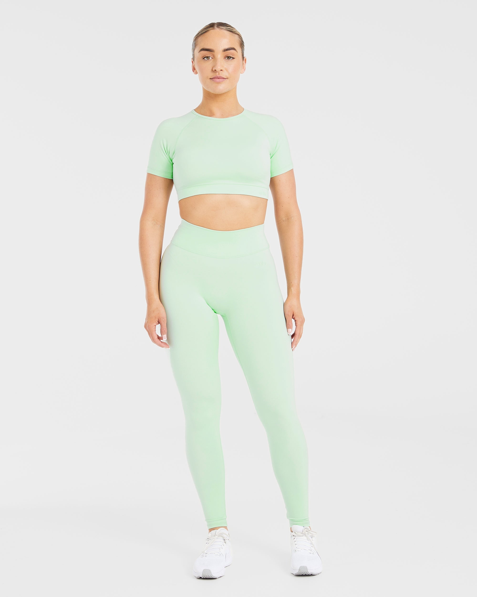 Staple Crop Top - Mint Green