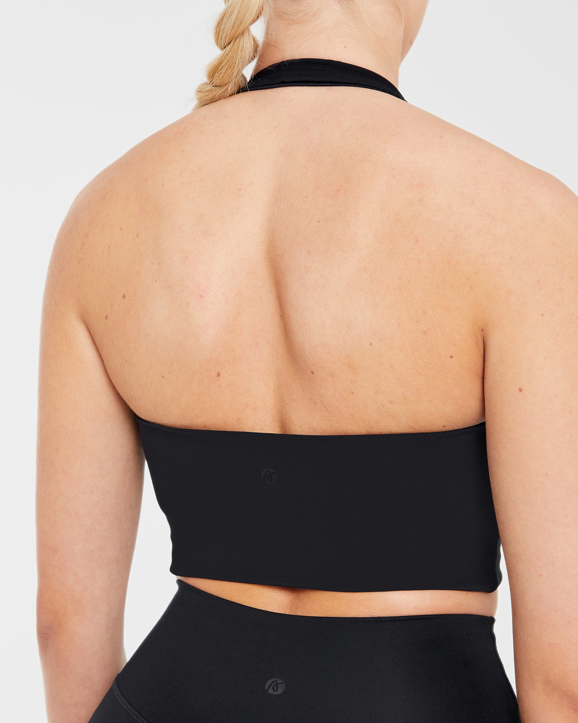 Staple Halterneck Crop Top - Black