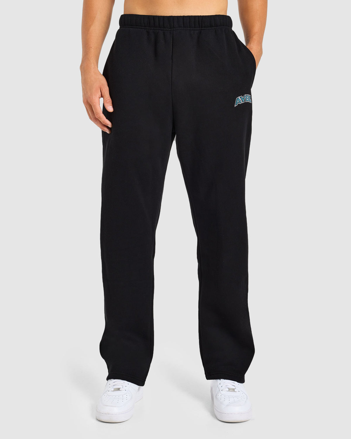 AYBL Society Oversized Straight Leg Joggers - Black